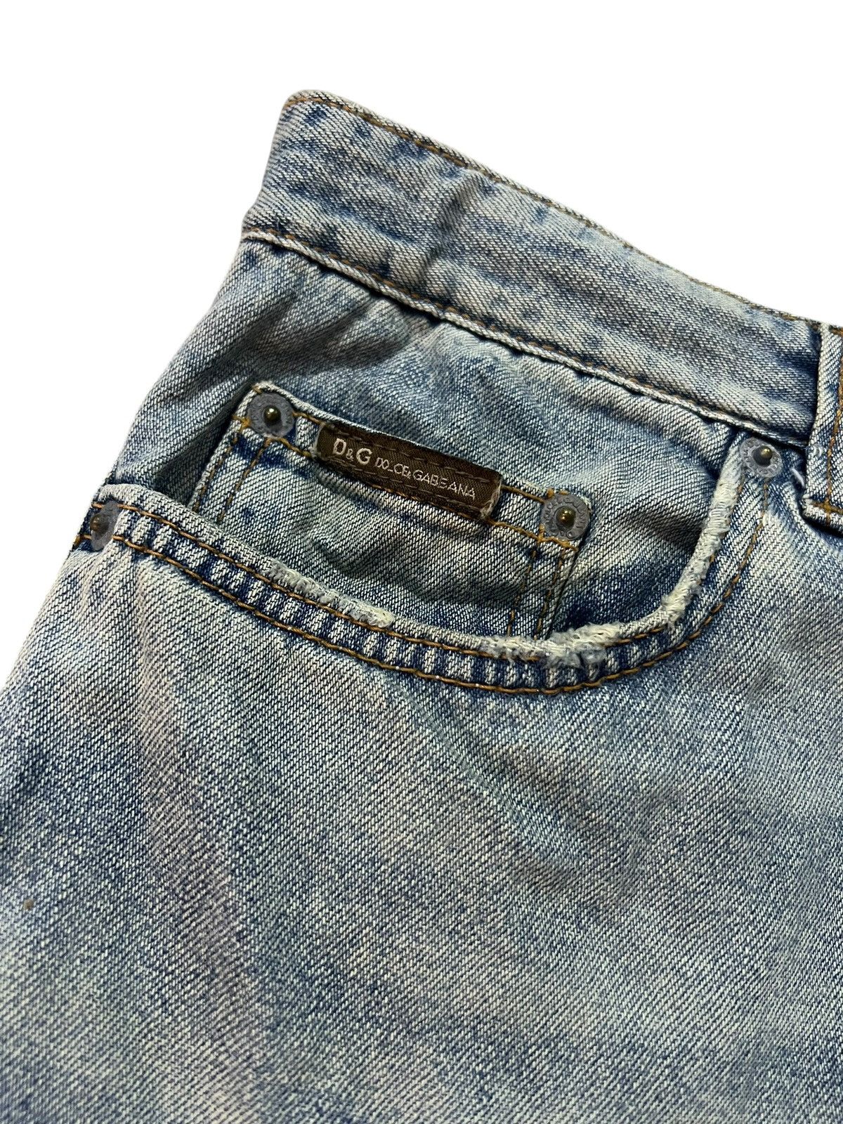 Dolce & Gabbana Dolce & Gabbana Distressed Light Wash Jean like kapital Size US 29 - 7 Thumbnail