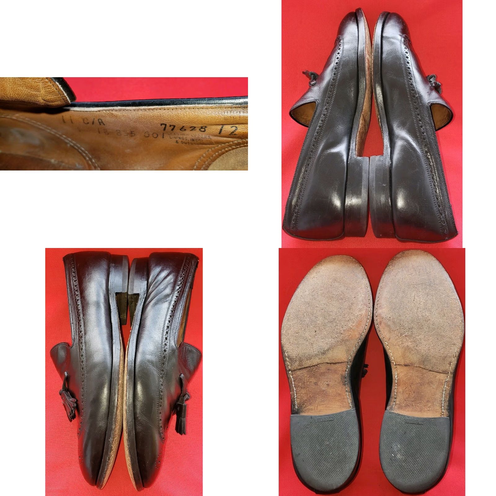 Johnston & Murphy Johnston & Murphy ARISTOCRAFT Men's Loafer 11CA BLACK Tassels & Wingtips USA Dress Leather Narrow C Boys? Size US 11 / EU 44 - 8 Thumbnail
