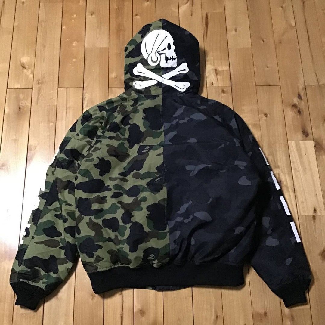 Bape × Neighborhood Neighborhood BAPE camo shark full zip hoodie Down Jacket APE Size US L / EU 52-54 / 3 - 2 Thumbnail