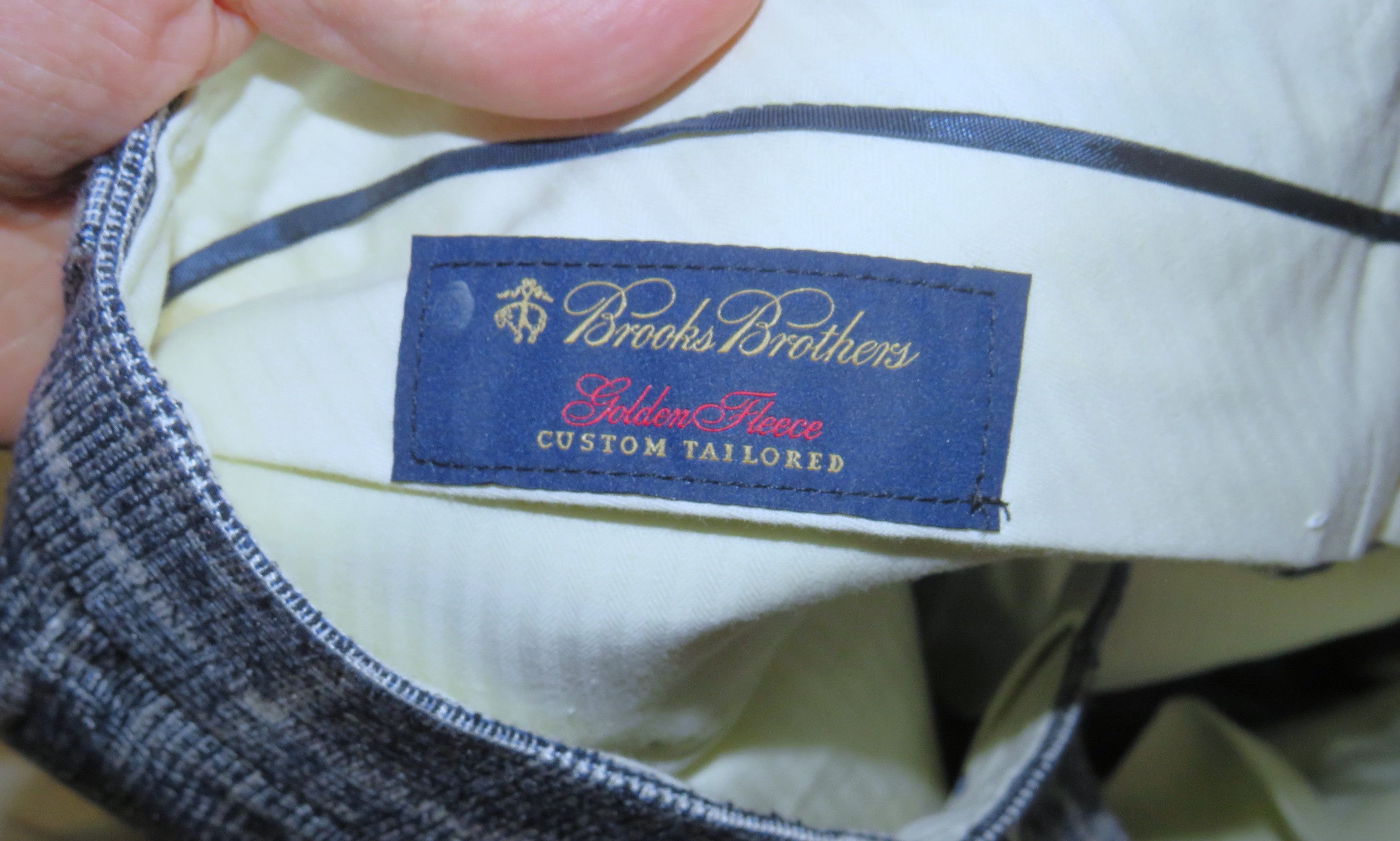 Brooks Brothers Golden Fleece Current Blue Plaid Two Button Suit 40R NWT Size 40R - 20 Thumbnail