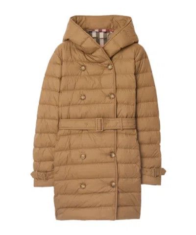Burberry o1w1db10326 Hooded Puffer Coat in Brown Size XL / US 12-14 / IT 48-50 - 1 Preview