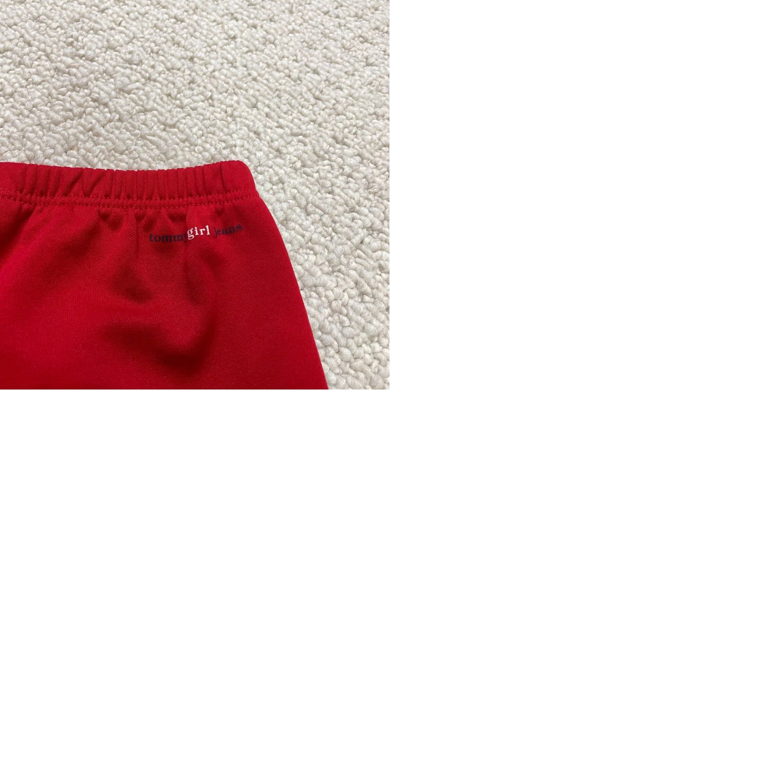 Tommy Hilfiger Tommy Hilfiger Track Pants Womens Small Red Elastic Waist Ankle Zip 26x30 Size 28" / US 6 / IT 42 - 9 Thumbnail
