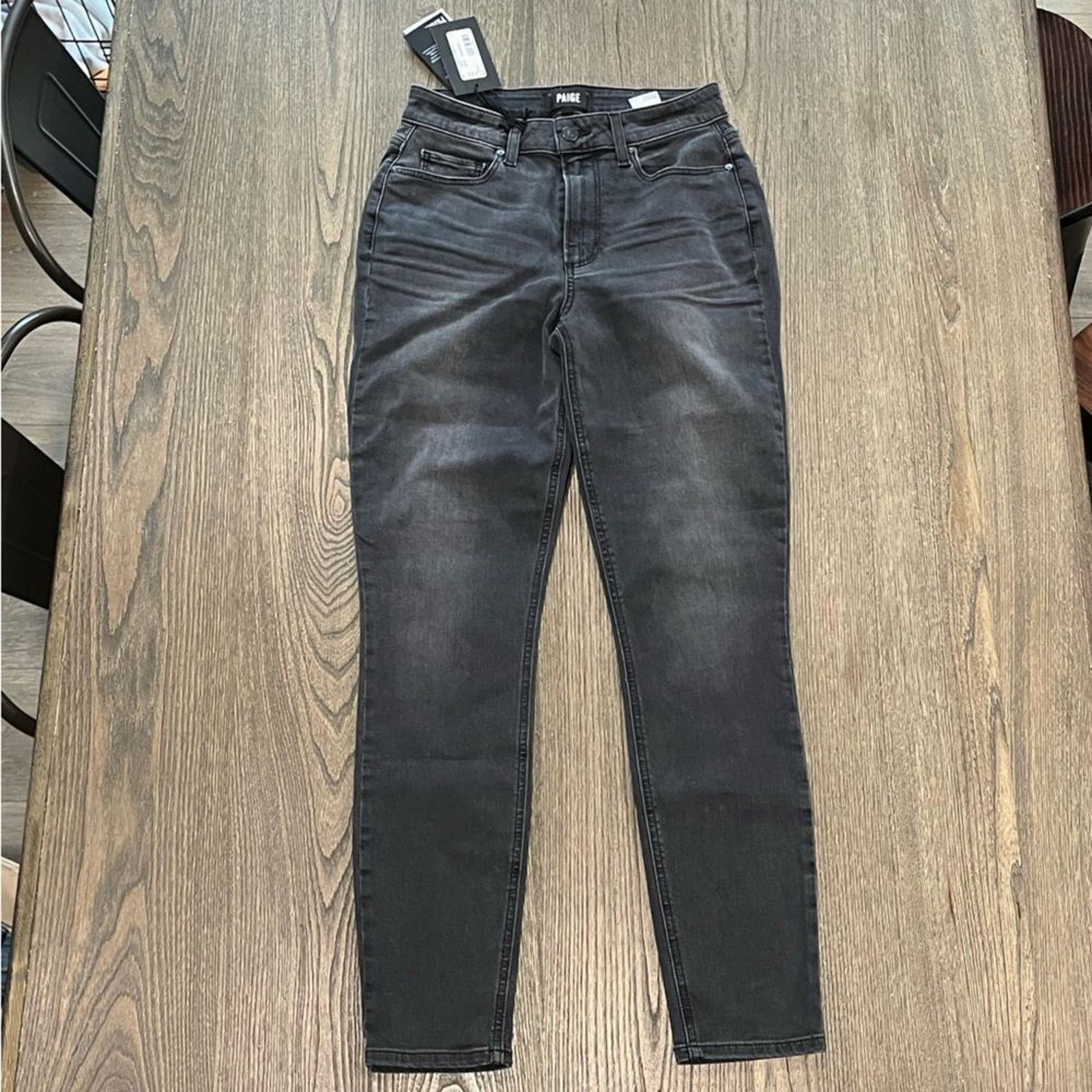 Paige NWT Paige Flaunt Curvy Jeans Bombshell Dark Magnet Size 27 Size 27" / US 4 / IT 40 - 1 Thumbnail