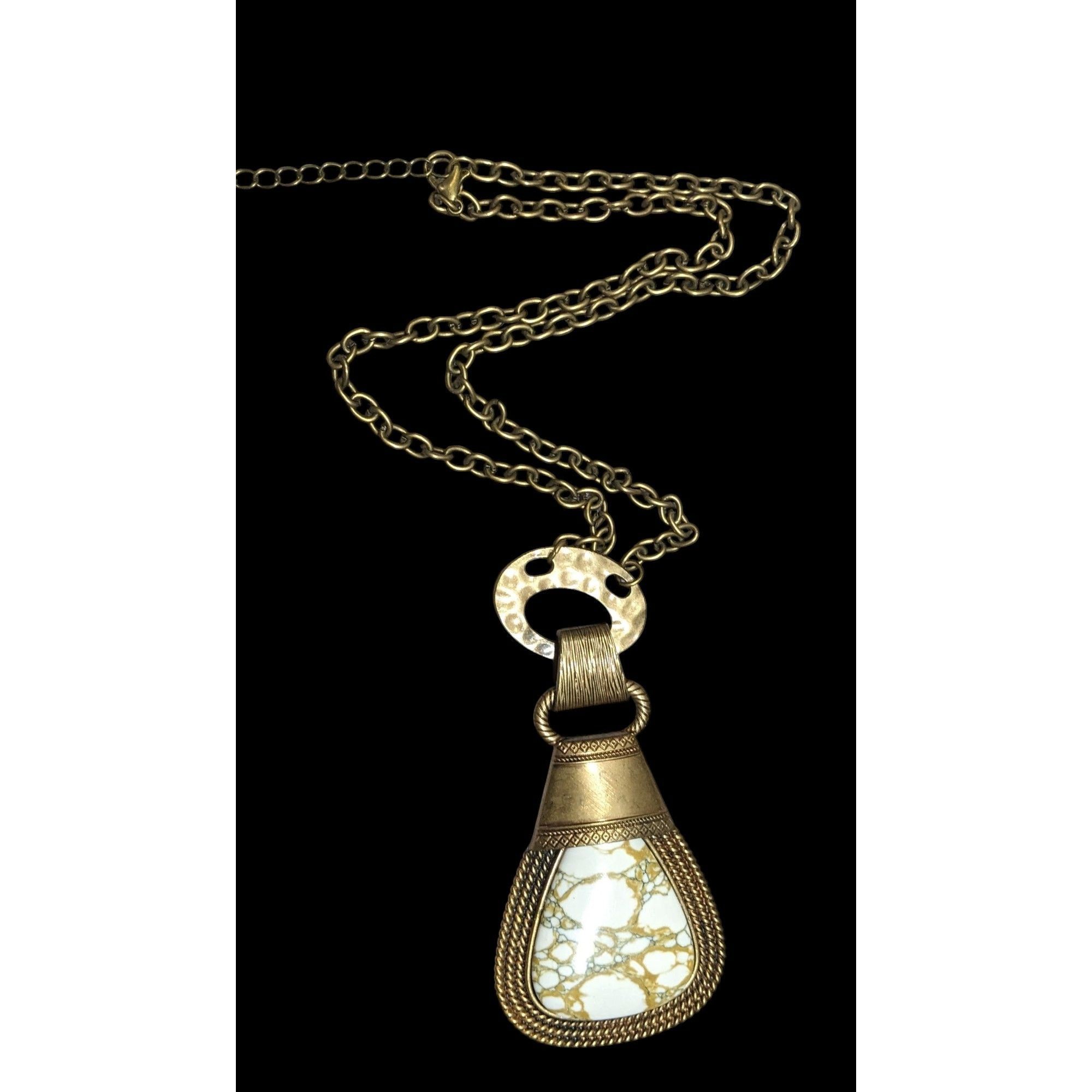 Other Paparazzi Rodeo Royale Brass And Stone Pendant Necklace Size ONE SIZE - 1 Thumbnail