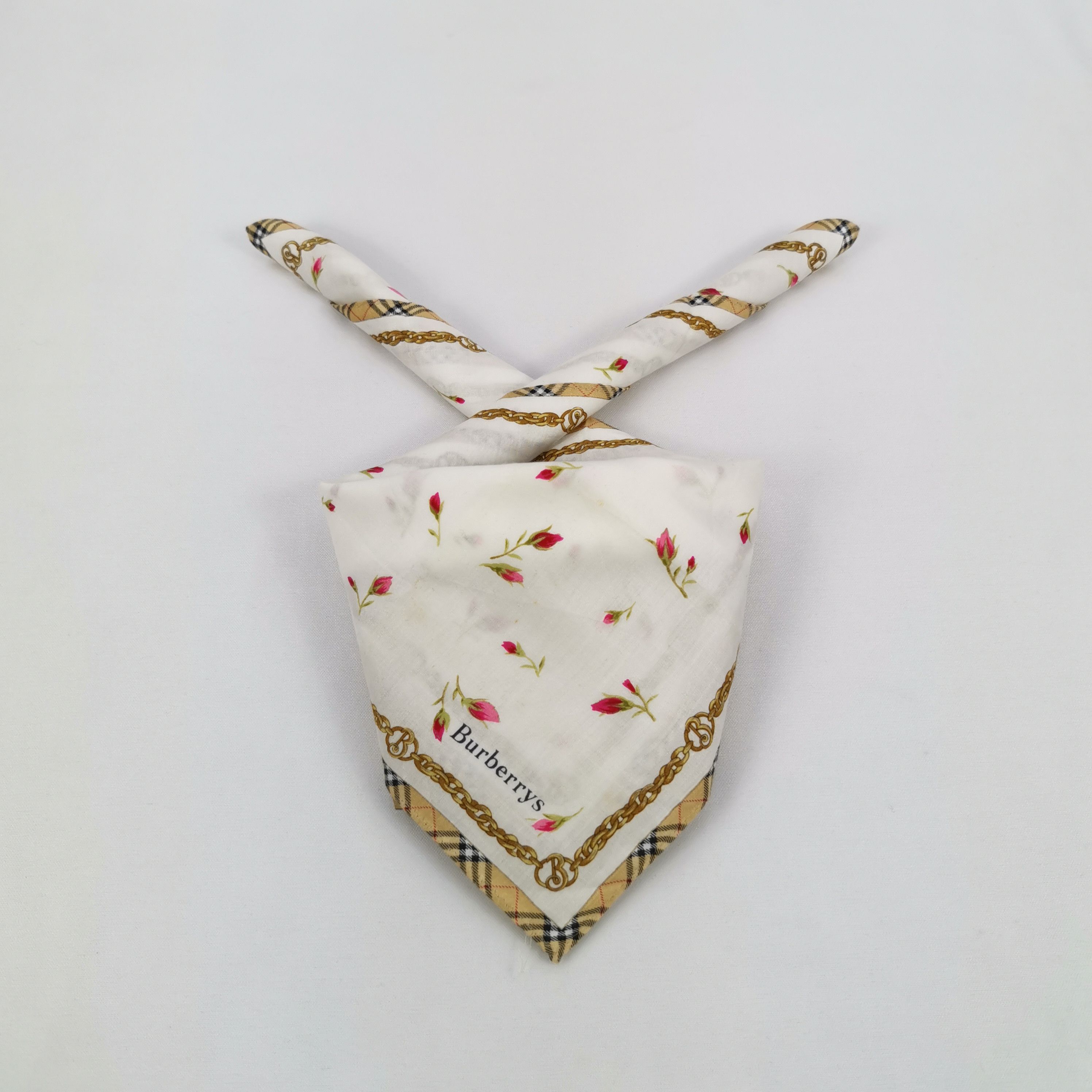 Burberry Vintage Burberry Handkerchief Bandana Pocket Square Size ONE SIZE - 1 Thumbnail