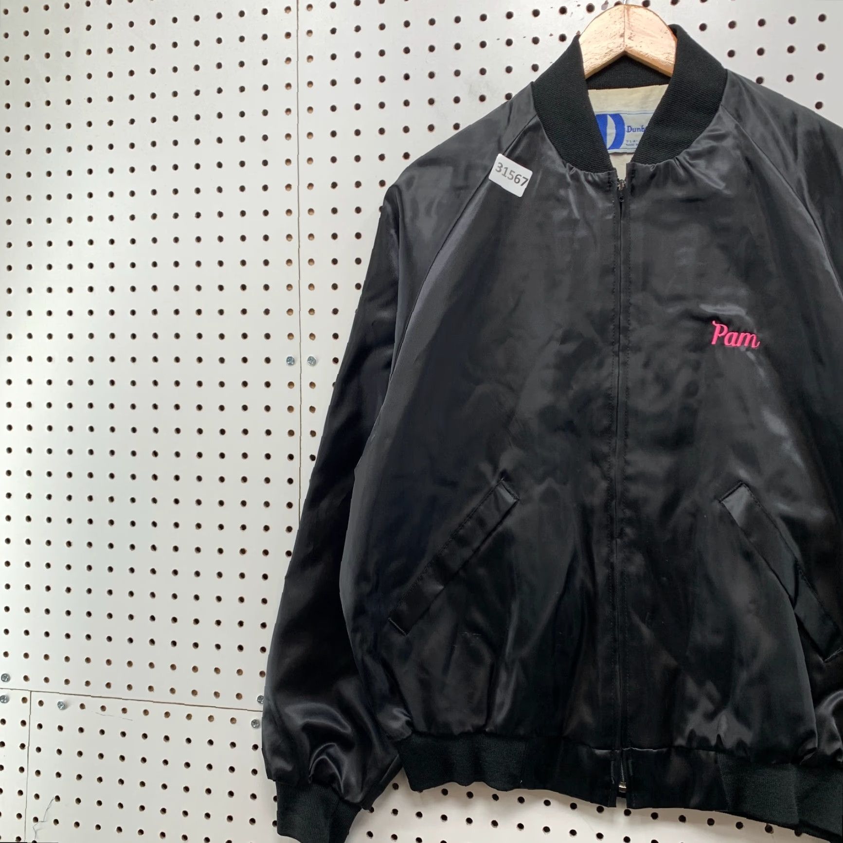 Dunbrooke VINTAGE Dunbrooke Jacket Mens L Black Satin Nylon Bomber USA 80s 90s Size US L / EU 52-54 / 3 - 7 Thumbnail