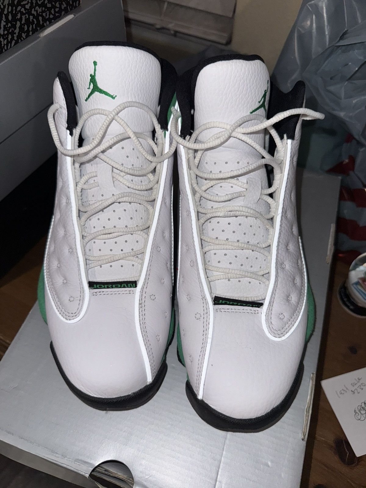 Nike Jordan 13 Lucky Green - CLEAN! Gently Used Size US 8 / EU 41 - 4 Thumbnail
