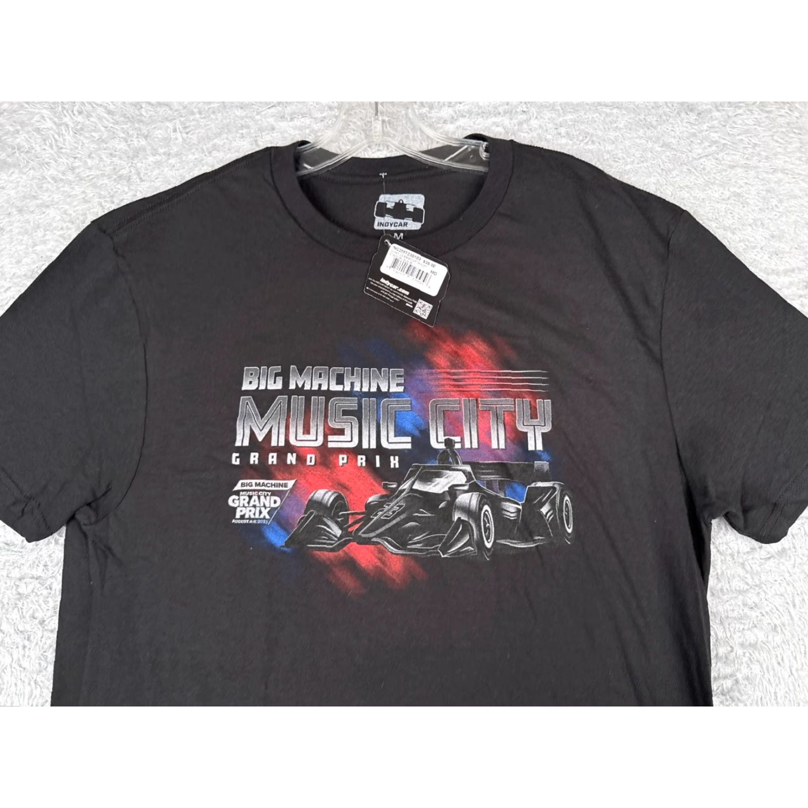 Vintage Indycar Shirt Men Extra Large Black Big Machine Music City Grand Prix 2023 Indy Mens Size US XL / EU 56 / 4 - 4 Thumbnail