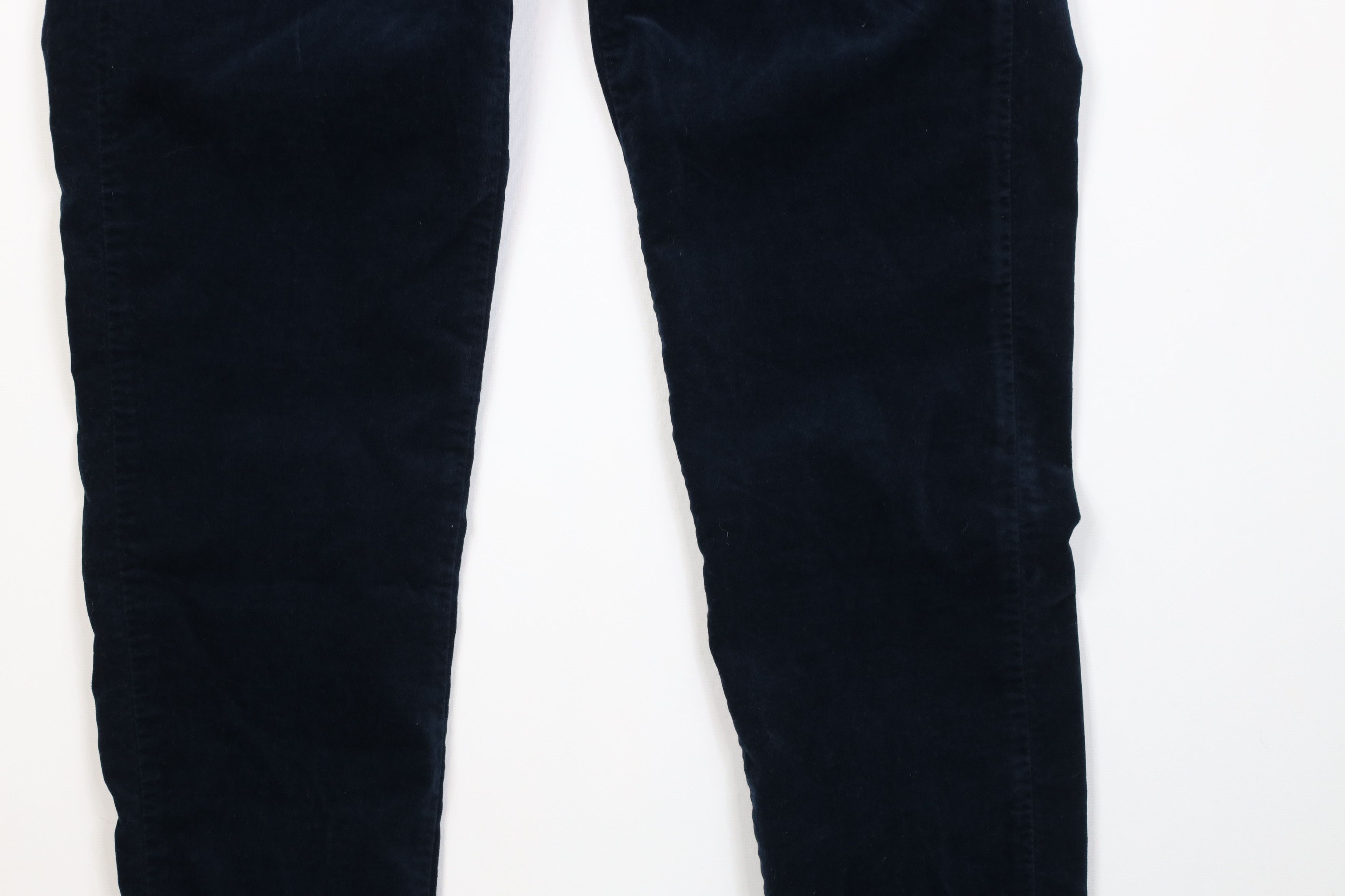 J.McLaughlin Vintage J McLaughlin Skinny Leg Velvet Velour Pants Blue Size 26" / US 2 / IT 38 - 4 Thumbnail