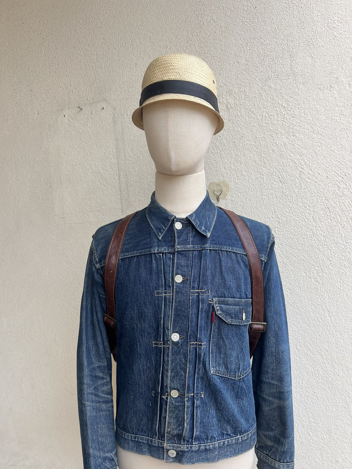 Leather Vintage HW Design Japan Hybrid Nylon Patina Leather Backpack Size ONE SIZE - 6 Thumbnail