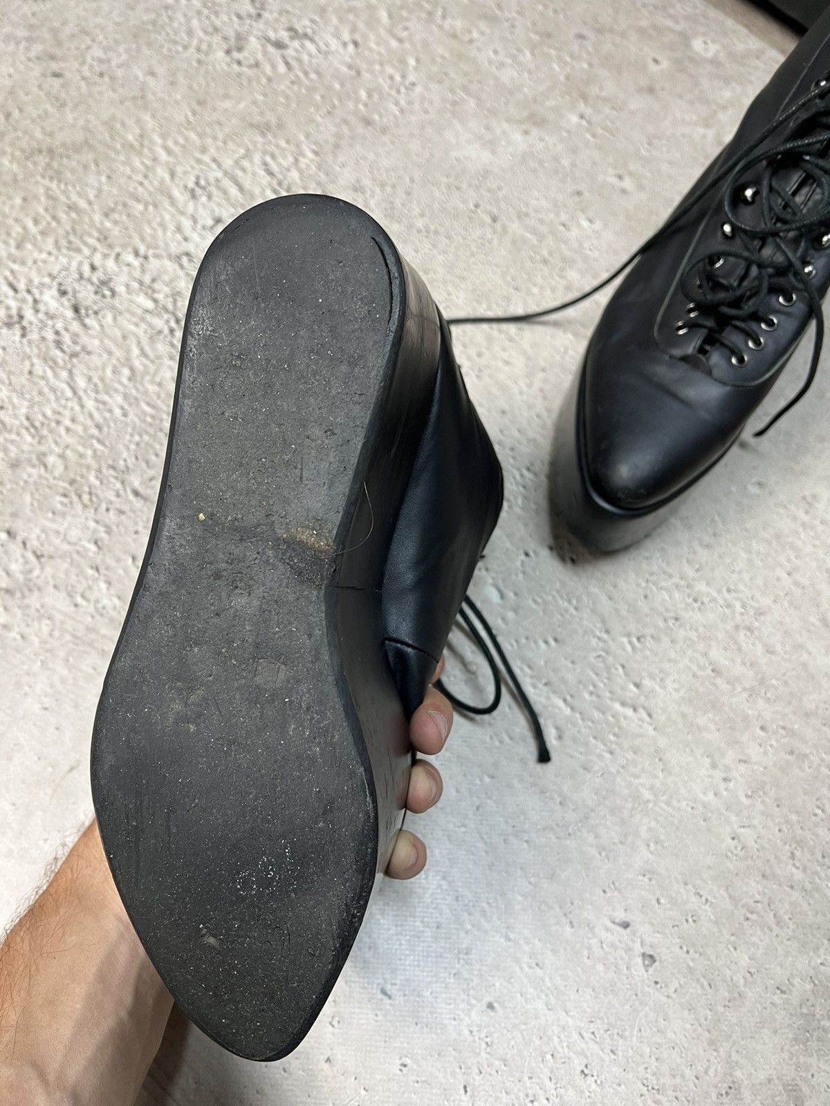 Japanese Brand × Seditionaries BELLY BUTTON born in TOKYO spike leather stylish boots Size US 6.5 / EU 39-40 - 11 Thumbnail