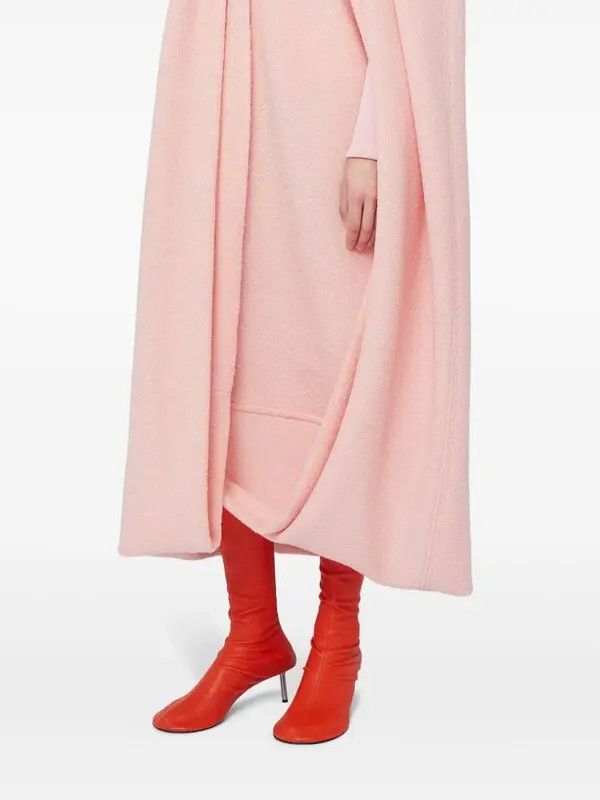 Jil Sander o1w1db10825 Wool-Blend Cape in Pink Size S / US 4 / IT 40 - 4 Thumbnail