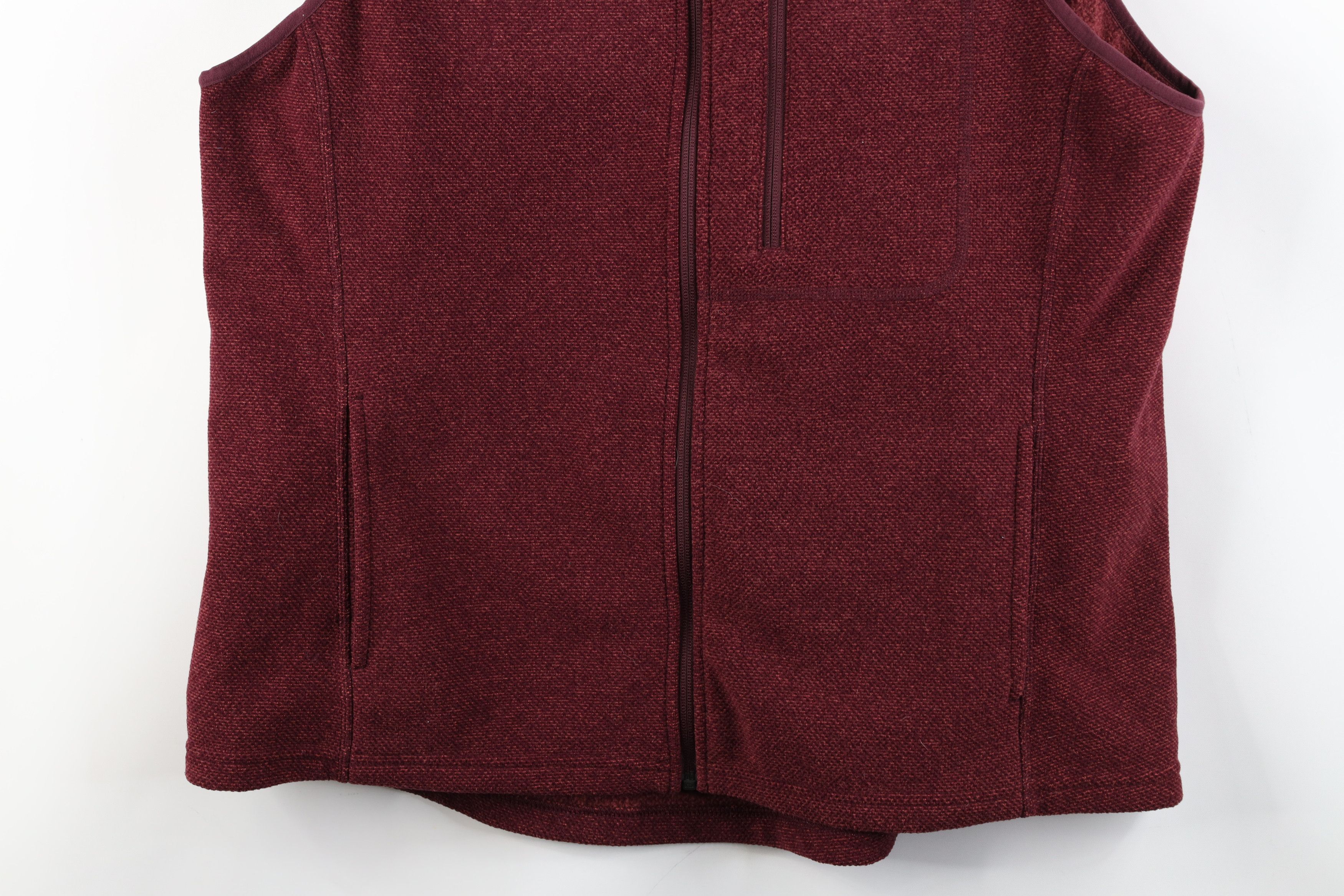 Duluth Trading Company × Vintage Duluth Trading Co Fleece Full Zip Vest Jacket Burgundy Red Size US XL / EU 56 / 4 - 3 Thumbnail