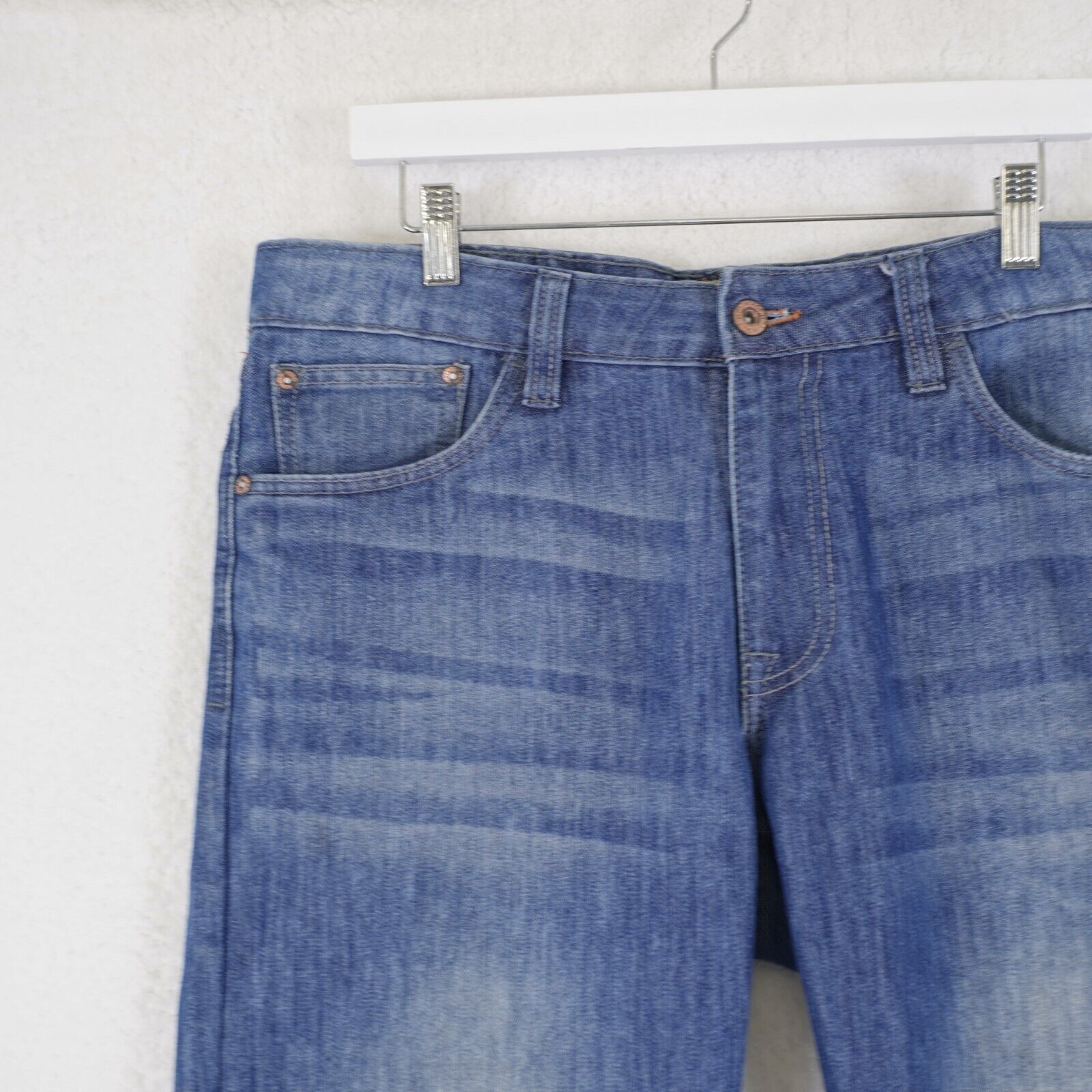Weatherproof Weatherproof Vintage Staight Fit Stone Wash Denim Blue Jeans Size US 38 / EU 54 - 3 Thumbnail