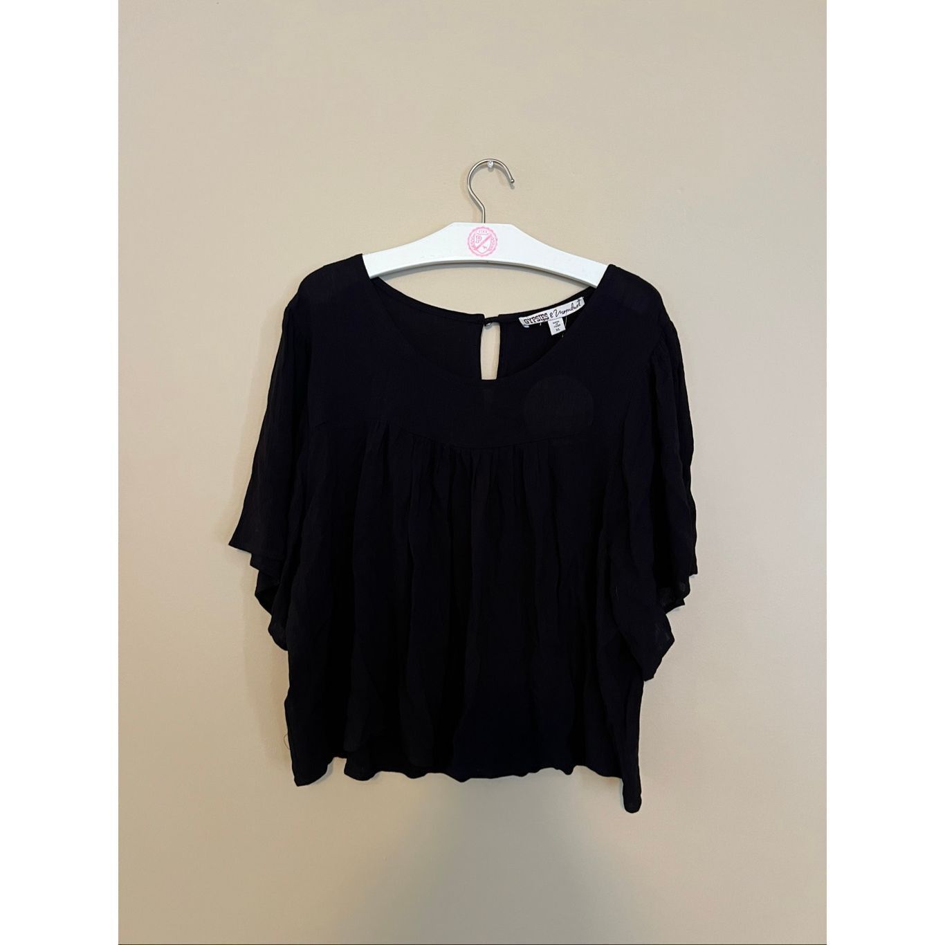 Other Gypsies & Moondust Black Top Woman’s Size XL NEW Size XL / US 12-14 / IT 48-50 - 1 Thumbnail