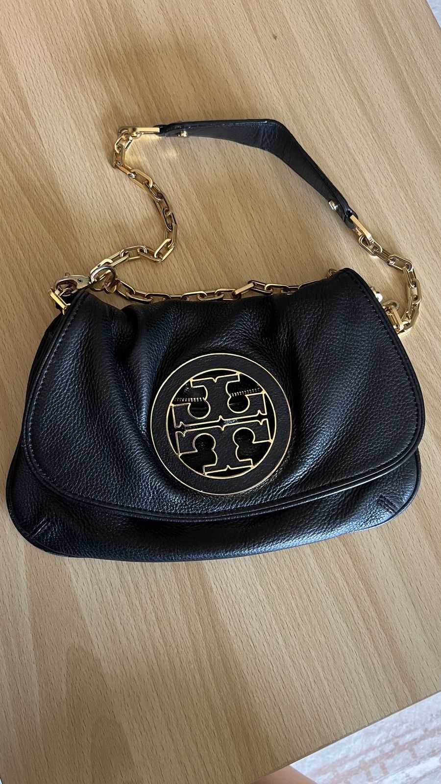 Tory Burch Crossbody Bag Leather Clutch in Black, Women's