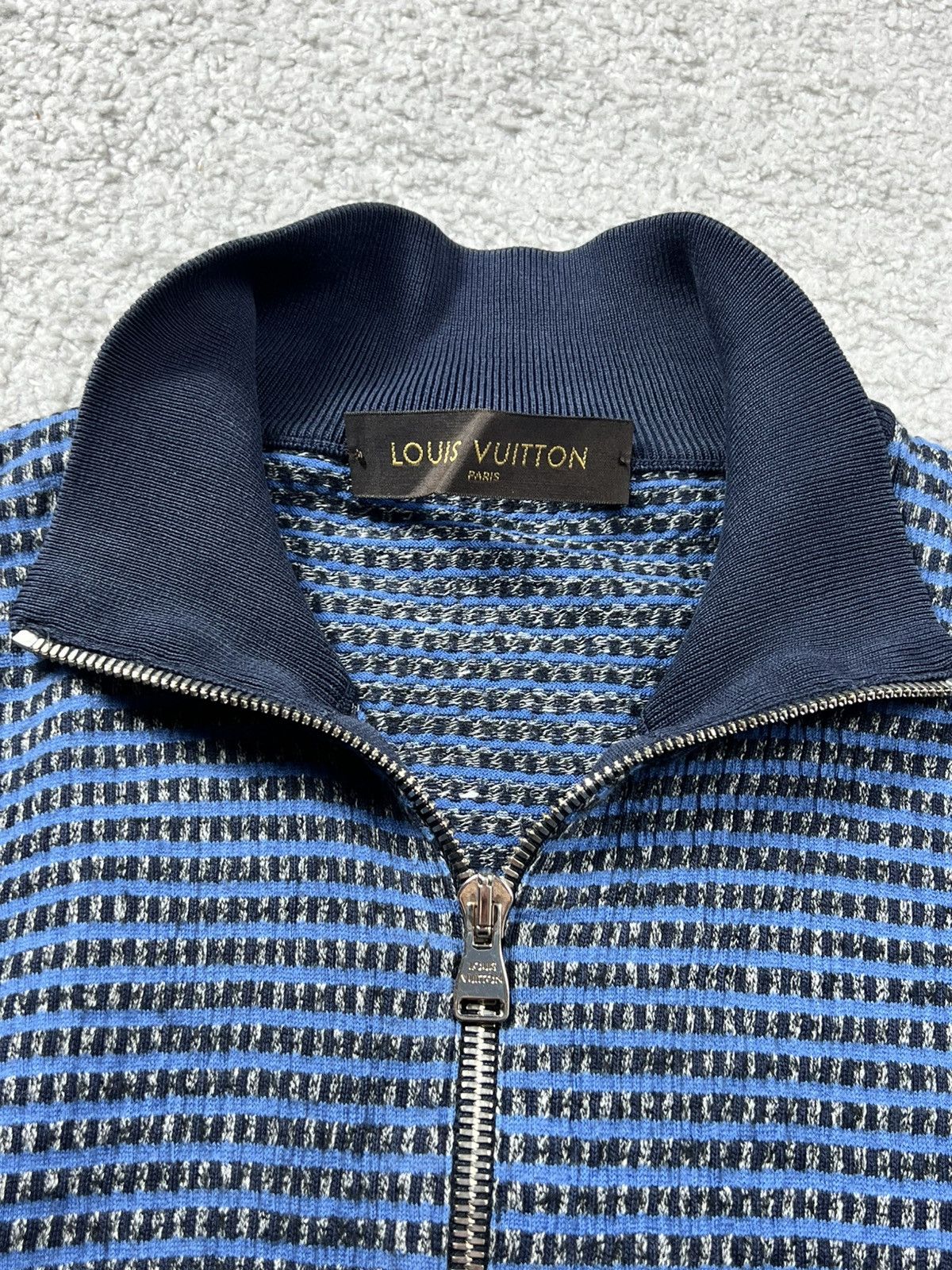 Louis Vuitton Louis Vuitton Full Zip Blue Sweater Size US S / EU 44-46 / 1 - 6 Thumbnail