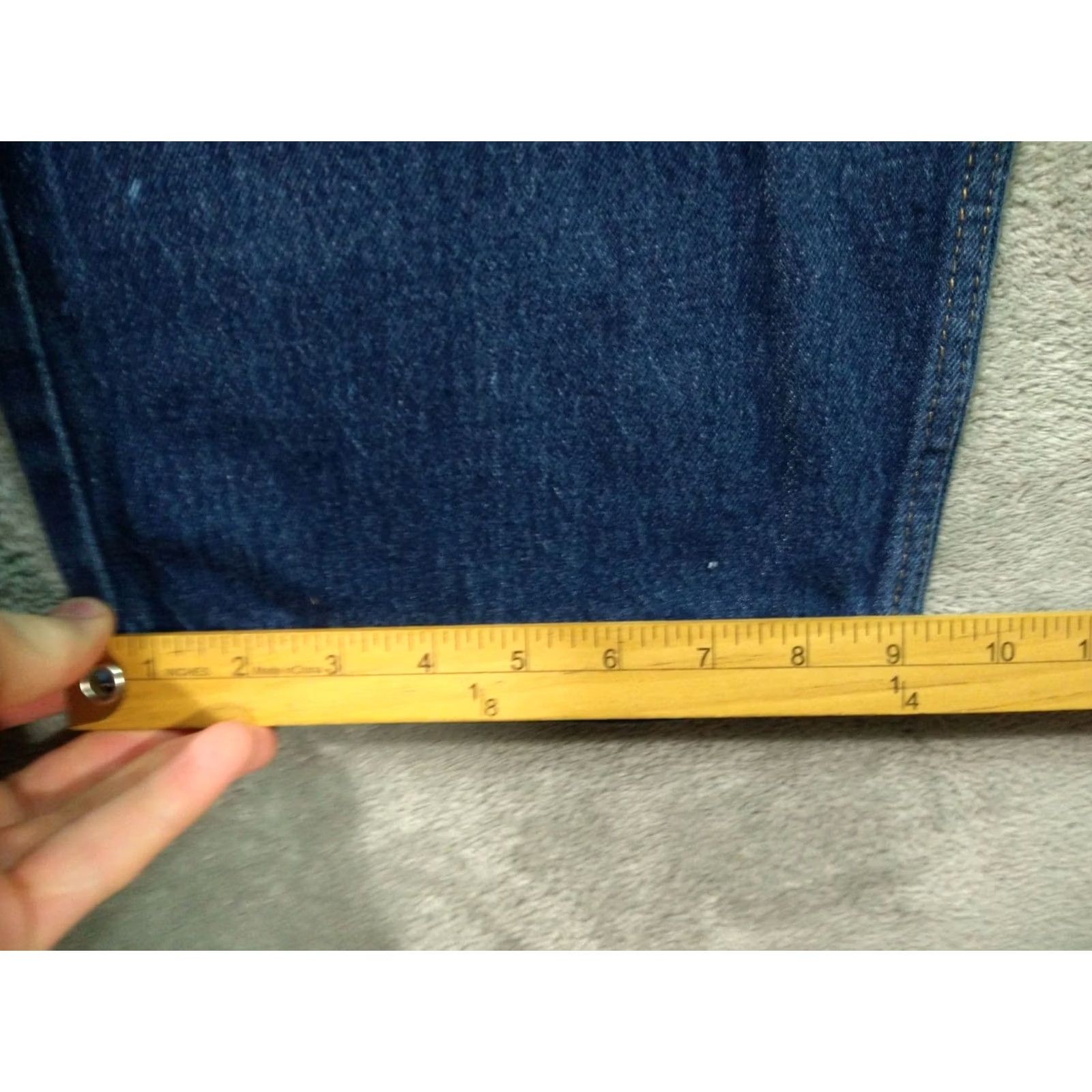 Levi's Levis Jeans Mens 44x32 Blue Denim Western Fit Straight Leg High Rise Stretch Size US 44 / EU 60 - 6 Thumbnail
