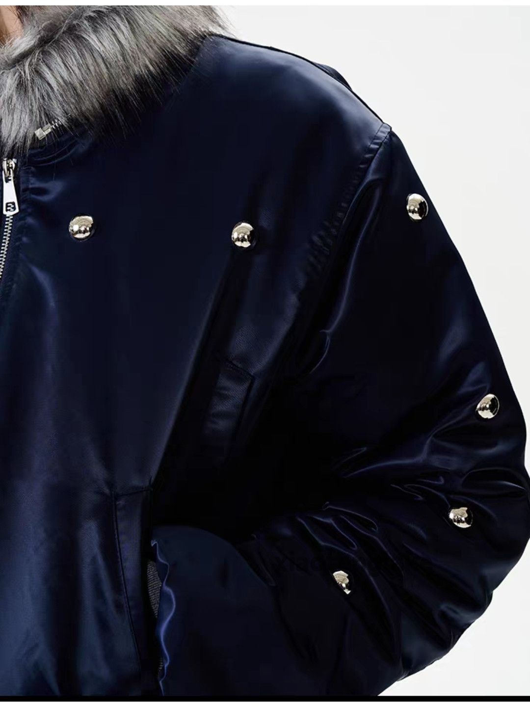 Vintage Utility punk yuppie hiphop rivet yuppie bomber jacket Size US M / EU 48-50 / 2 - 7 Thumbnail