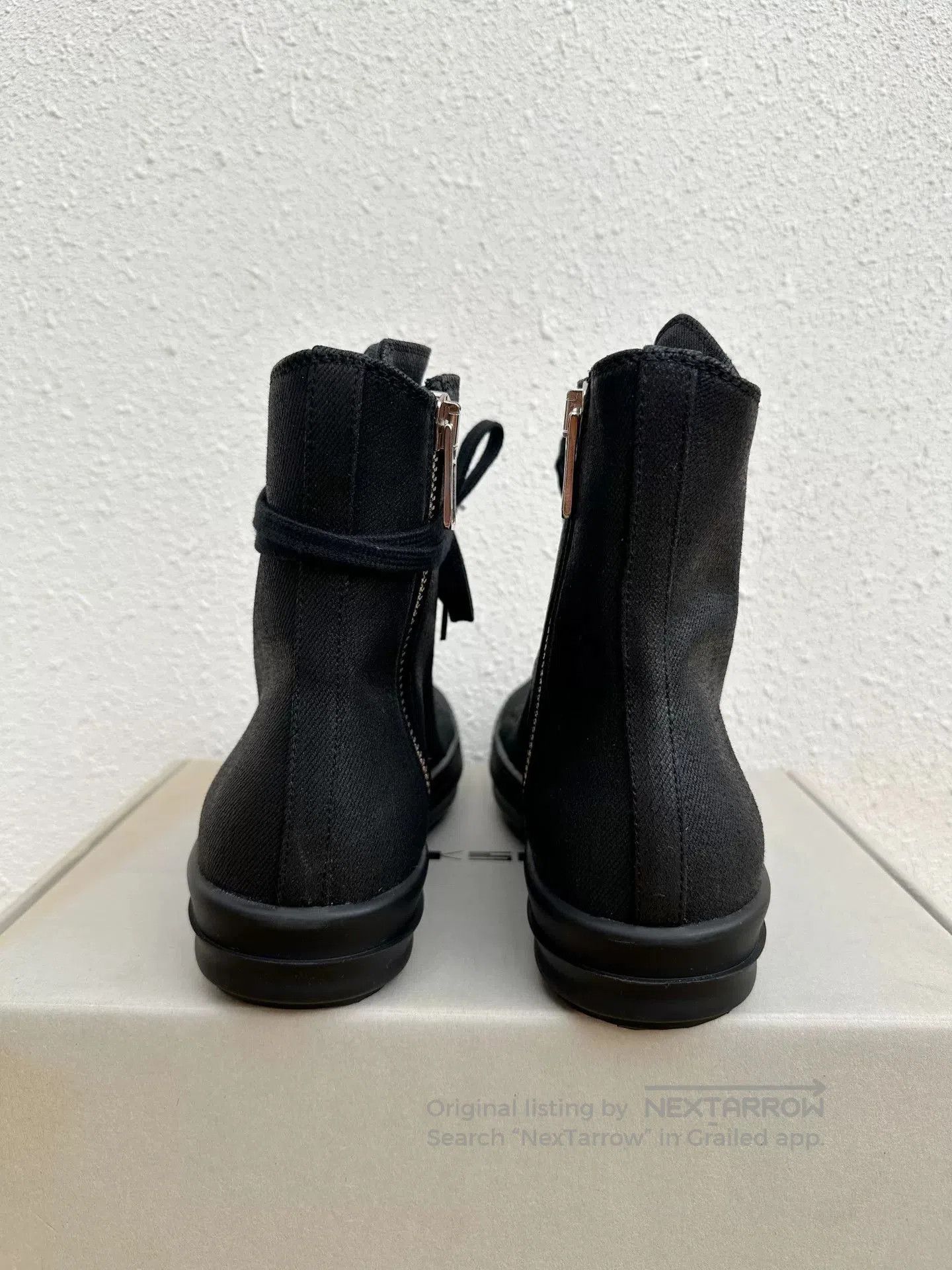 Rick Owens Rick Owens Waxed Converse High-Top Black. Size US 8 / EU 41 - 6 Thumbnail