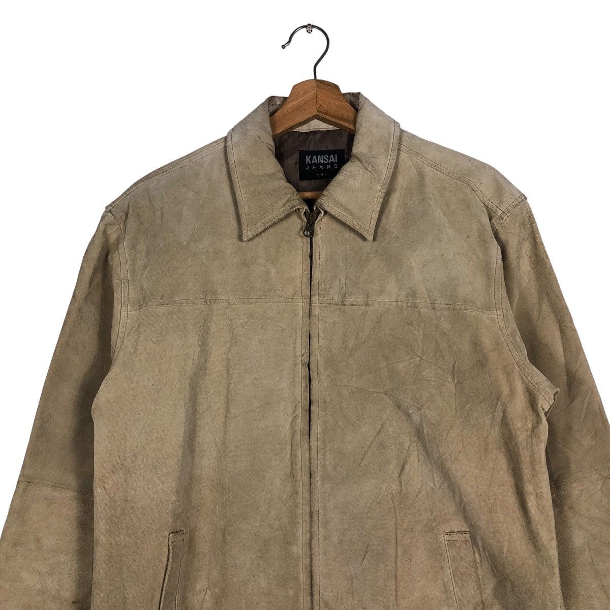 Japanese Brand 🔥VINTAGE LEATHER JACKET KANSAI JEANS JAPAN ISSEY MIYAKE Size US M / EU 48-50 / 2 - 3 Thumbnail