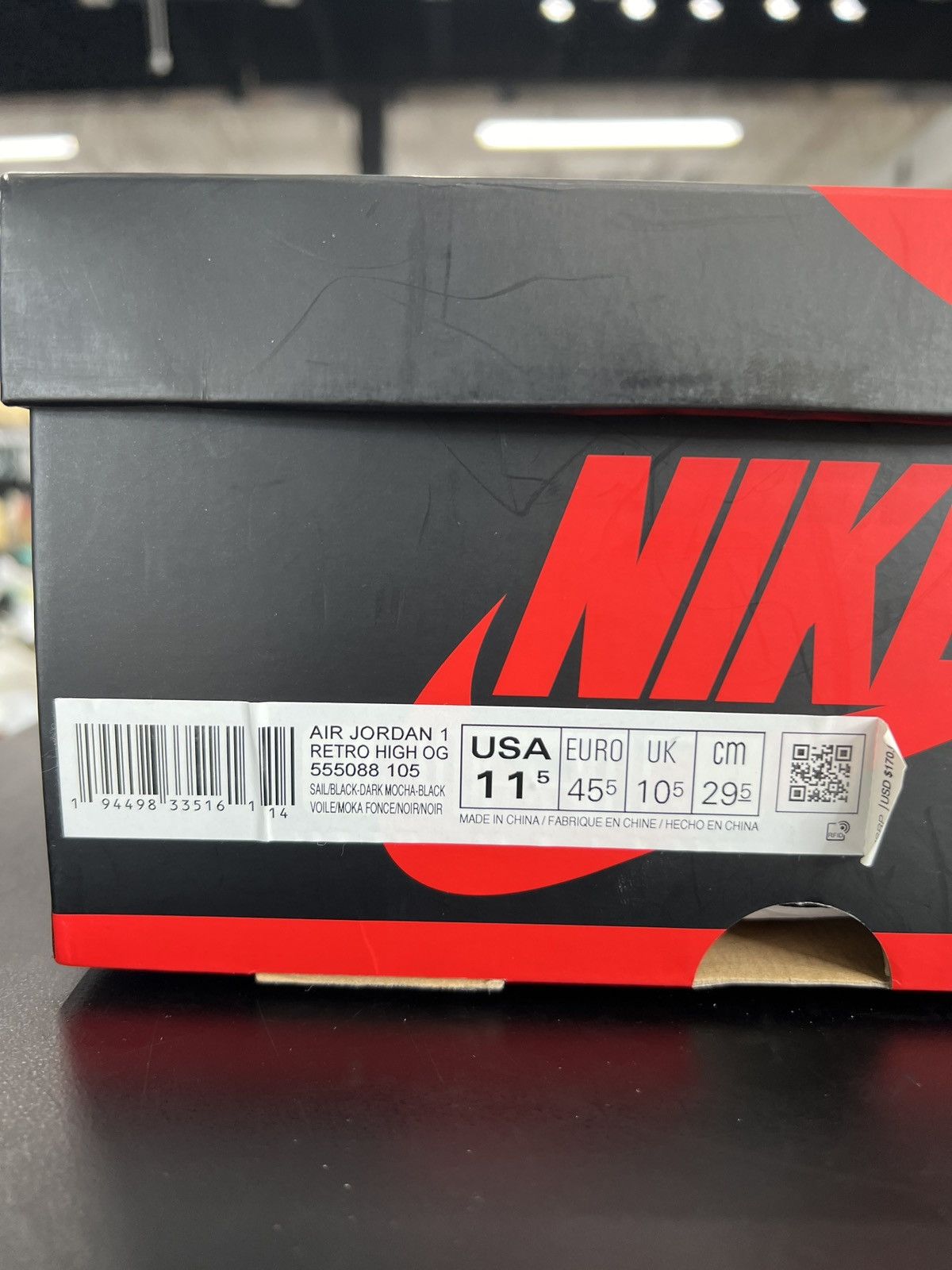 Jordan Brand Air Jordan 1 Mocha Sz. 11.5 (2020) Size US 11.5 / EU 44-45 - 11 Thumbnail