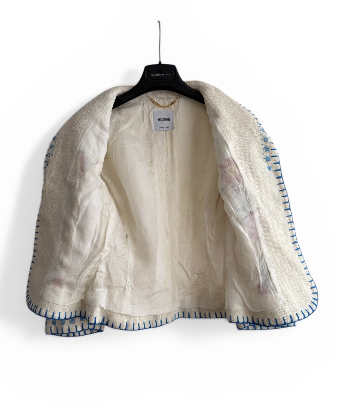 Moschino Moschino Embroidery Linen Jacket Size XS / US 0-2 / IT 36-38 - 3 Thumbnail