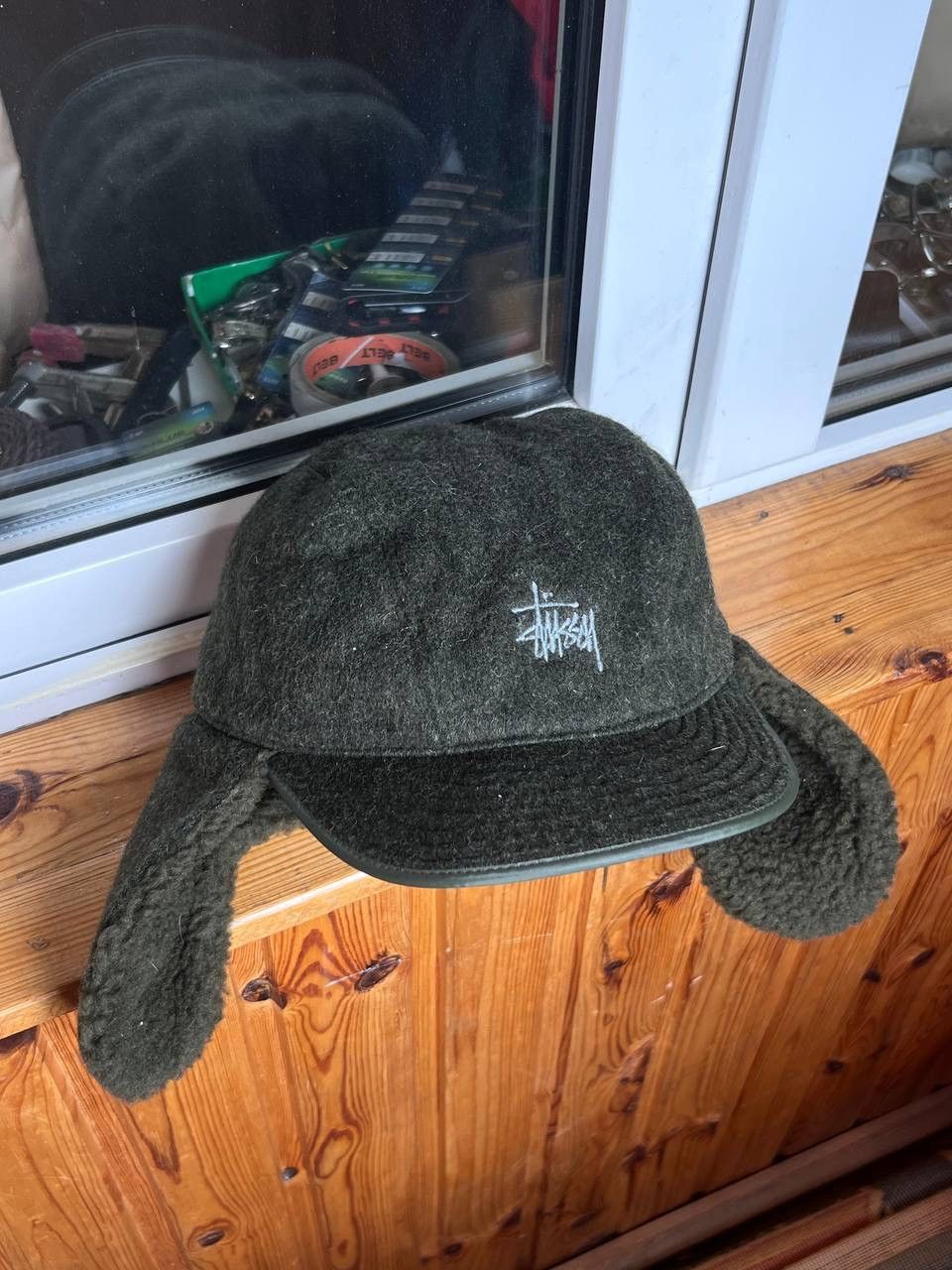 Streetwear × Stussy × Vintage 90s Vintage Stussy Chess Trapper Hat