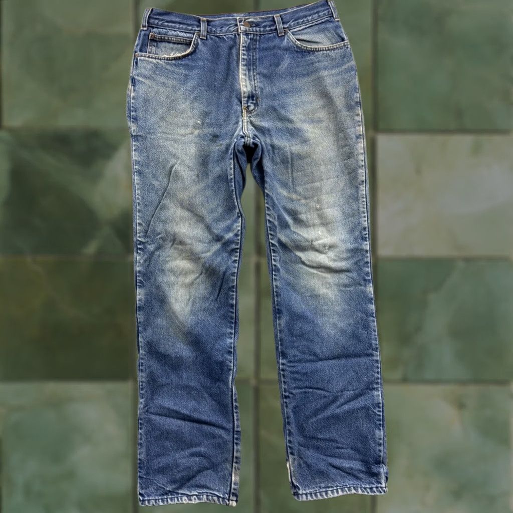 Dickies VINTAGE Dickies Jeans Mens 34x32 Blue 90s Workwear Straight Denim 5-Pocket Relaxed Slim Fastener Zipper, Lined, Cotton, 874 style Size US 34 / EU 50 - 1 Thumbnail