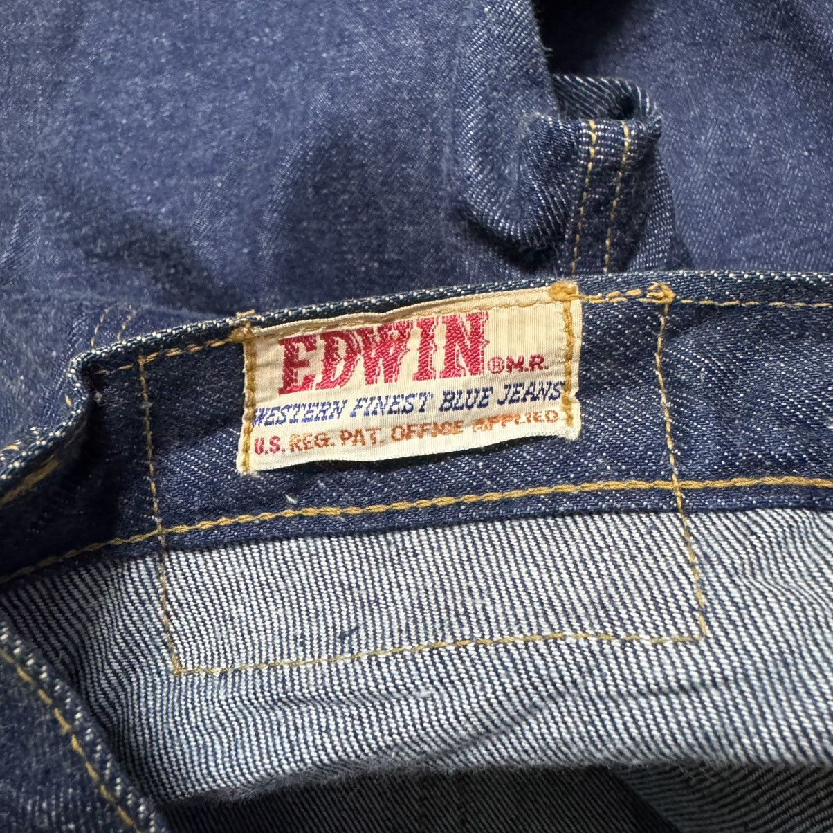 Edwin Deadstock Late 70s Edwin Denim Bell Bottom Jeans Size US 33 - 20 Thumbnail