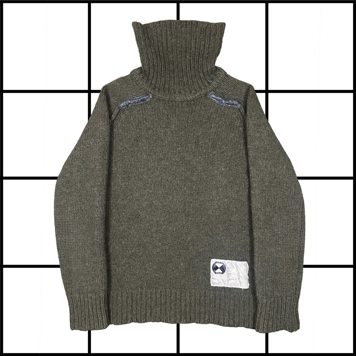 Final Home |[ 2000’s Final Home Wool Turtleneck With Glue/Silicone ]| Size US S / EU 44-46 / 1 - 1 Thumbnail