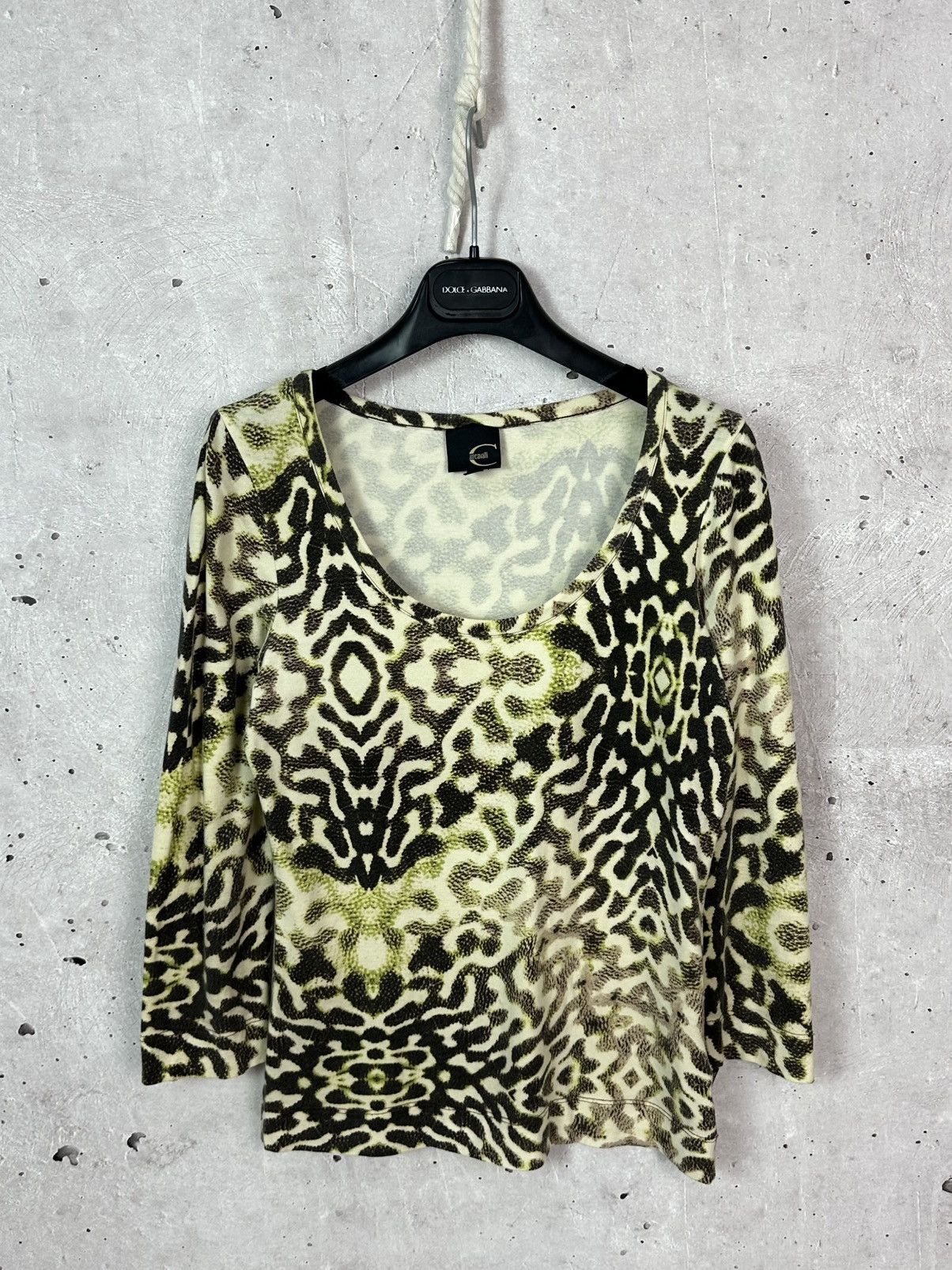 Just Cavalli Just Cavalli Vintage Printed Cotton Long Sleeve Jumper Size S / US 4 / IT 40 - 1 Thumbnail
