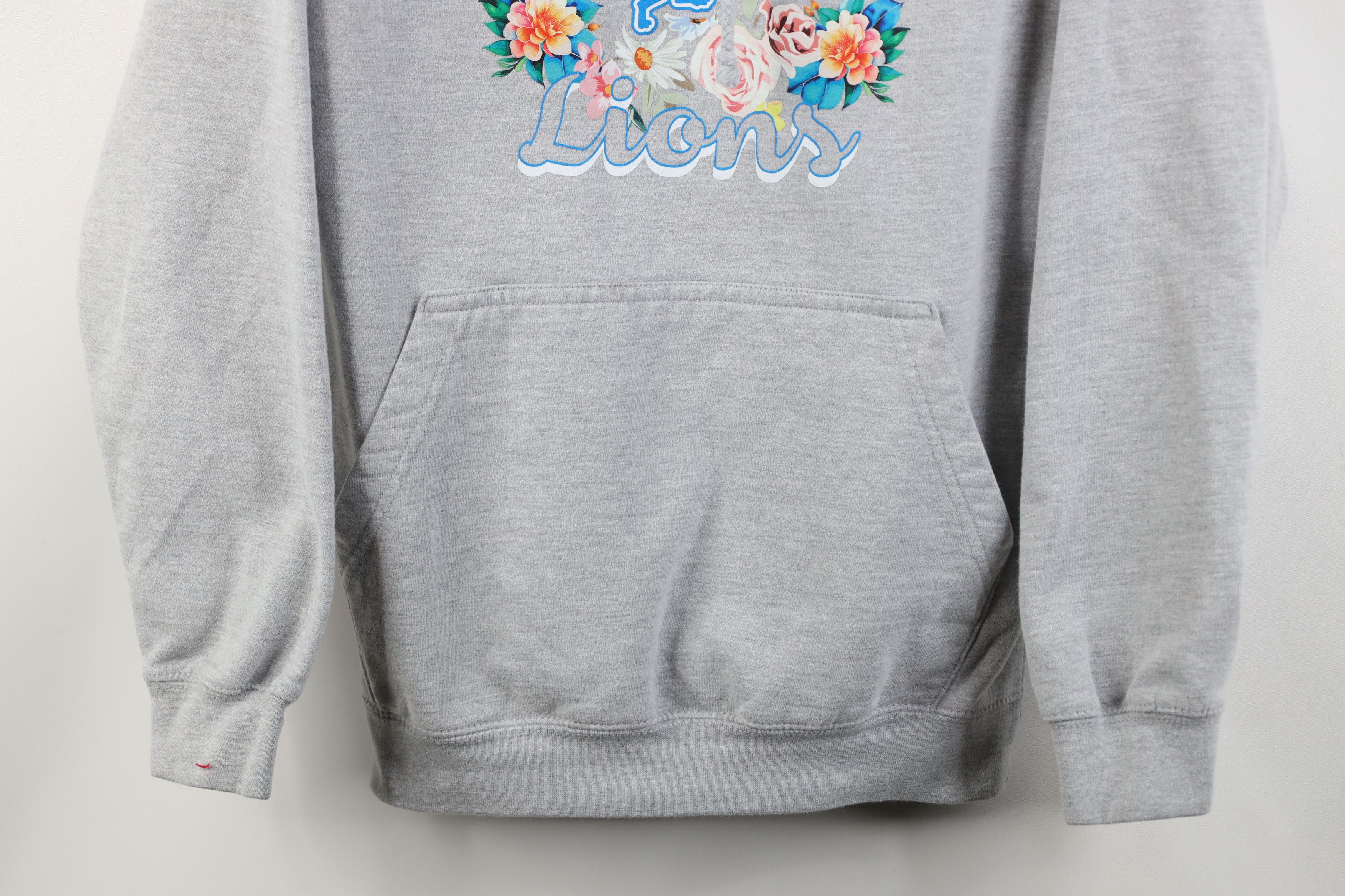 Vintage Y2K Spell Lions Football Flower Hoodie Sweatshirt Gray Size S / US 4 / IT 40 - 3 Thumbnail