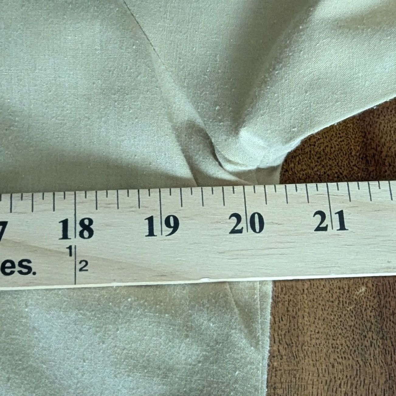 Haband VINTAGE Haband Button Up Top Tan 3/4 Sleeve Blouse Sz L Beige Cotton Blend Women's Shirt, Casual, Workwear, 90s? Size L / US 10 / IT 46 - 7 Thumbnail