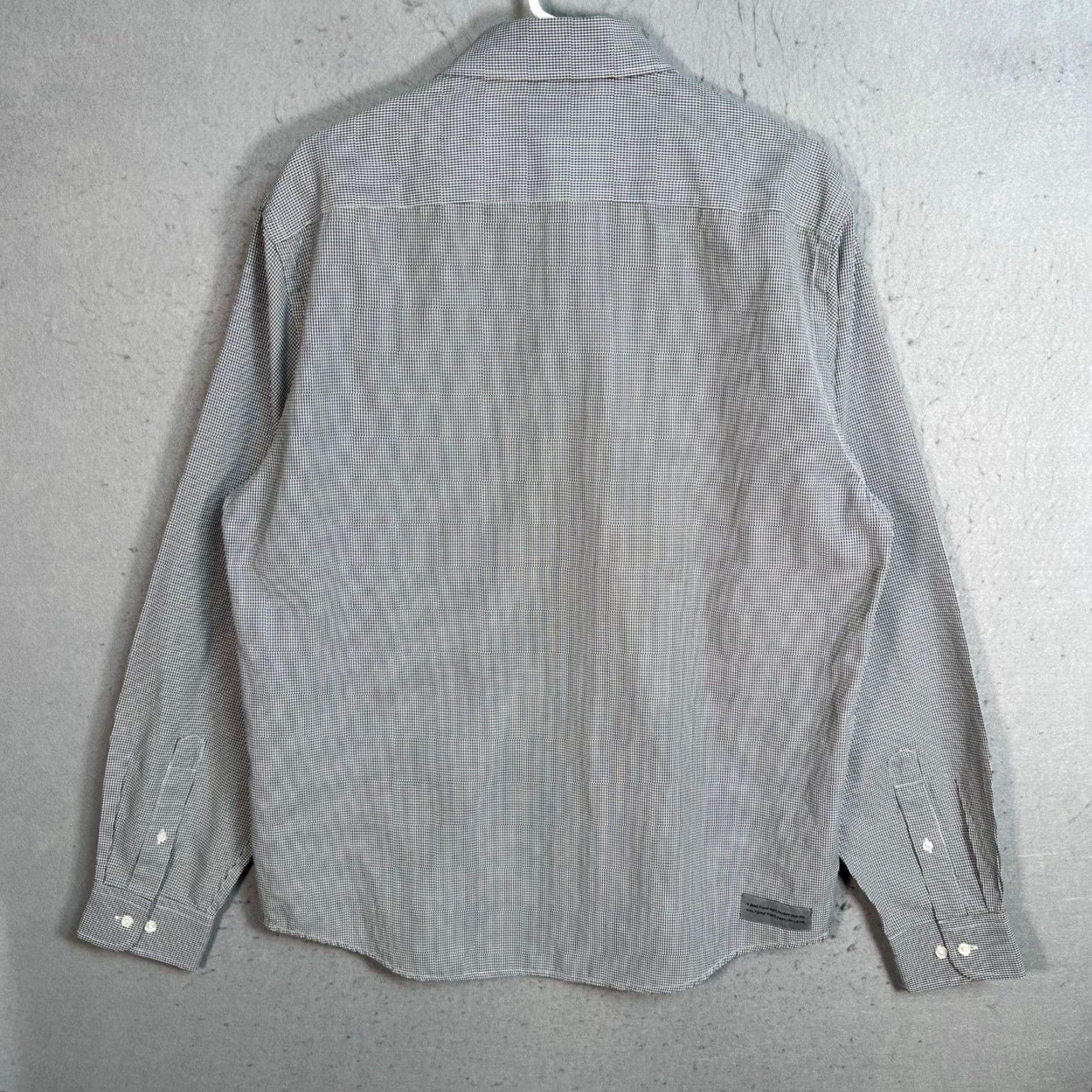 Jordan Brand Jordan Jasper Mens Gray Gingham Long Sleeve Button-Up Shirt Size 17 36-37 Size US L / EU 52-54 / 3 - 2 Thumbnail