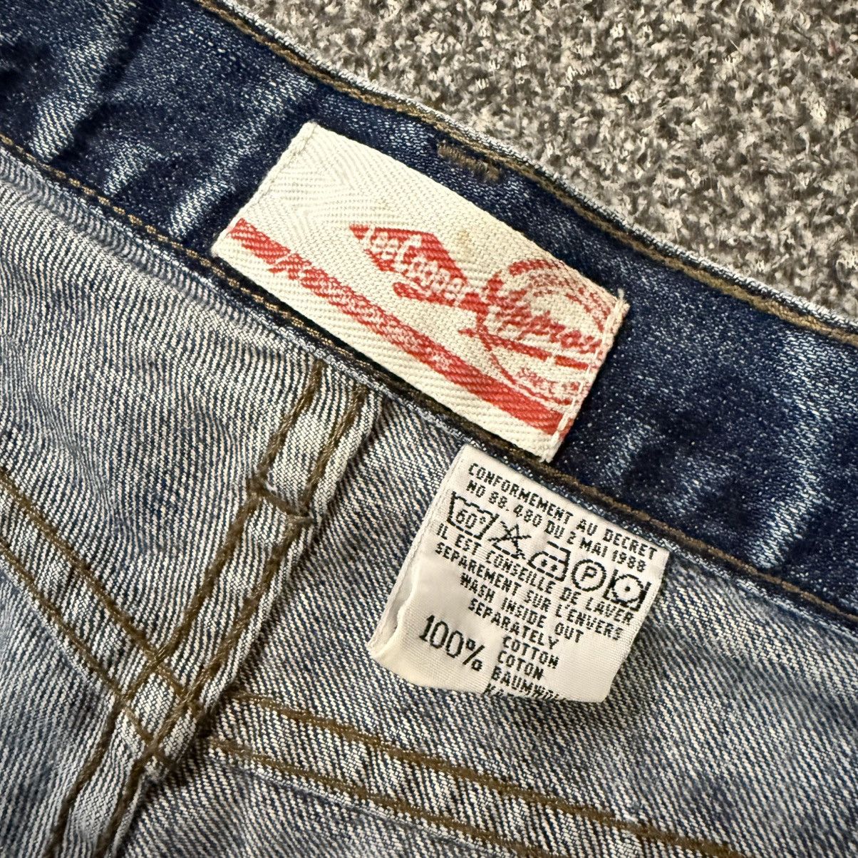 Seditionaries 1988 Casual Urban Lee Cooper Distressed WideLeg Denim Size US 36 / EU 52 - 12 Thumbnail