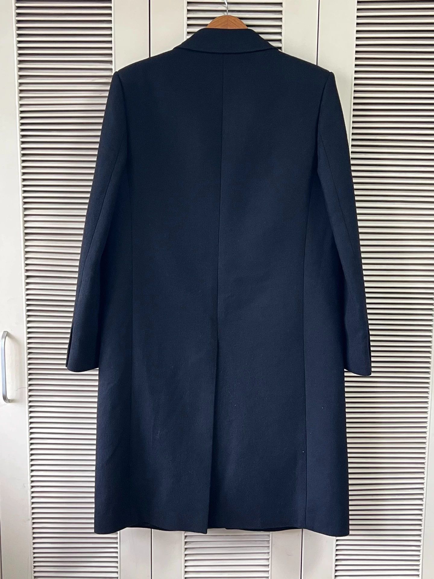 Saint Laurent Paris Saint Laurent men's long wool coat navy blue size 50 Size US M / EU 48-50 / 2 - 2 Thumbnail