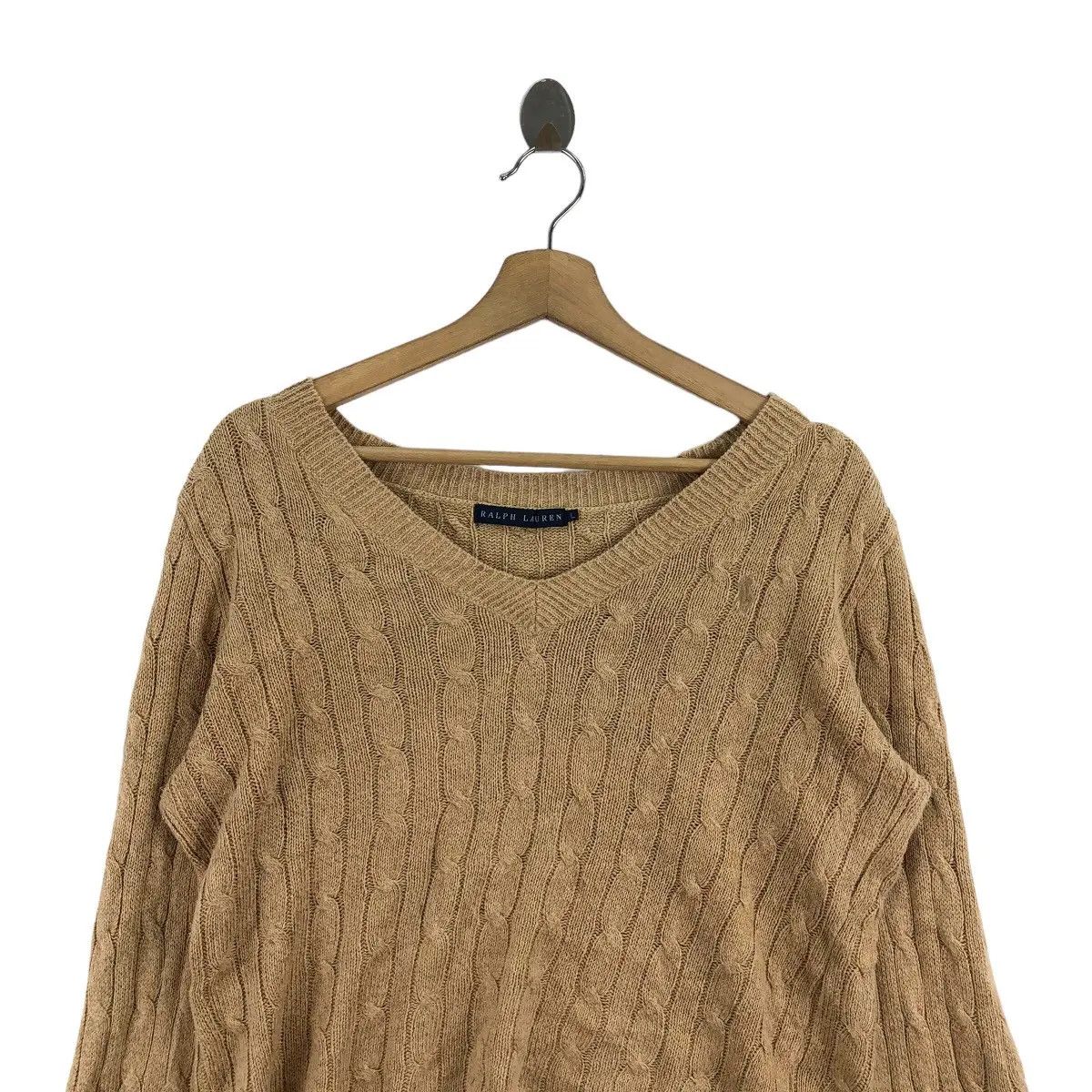Polo Ralph Lauren POLO RALPH LAUREN Pleated Pattern Knitwear Sweater Shirt Size L / US 10 / IT 46 - 3 Thumbnail
