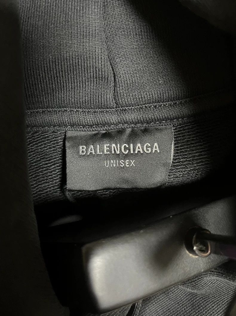 Balenciaga Balenciaga Logo Hoodie in Black Color-2506 Size US L / EU 52-54 / 3 - 3 Thumbnail