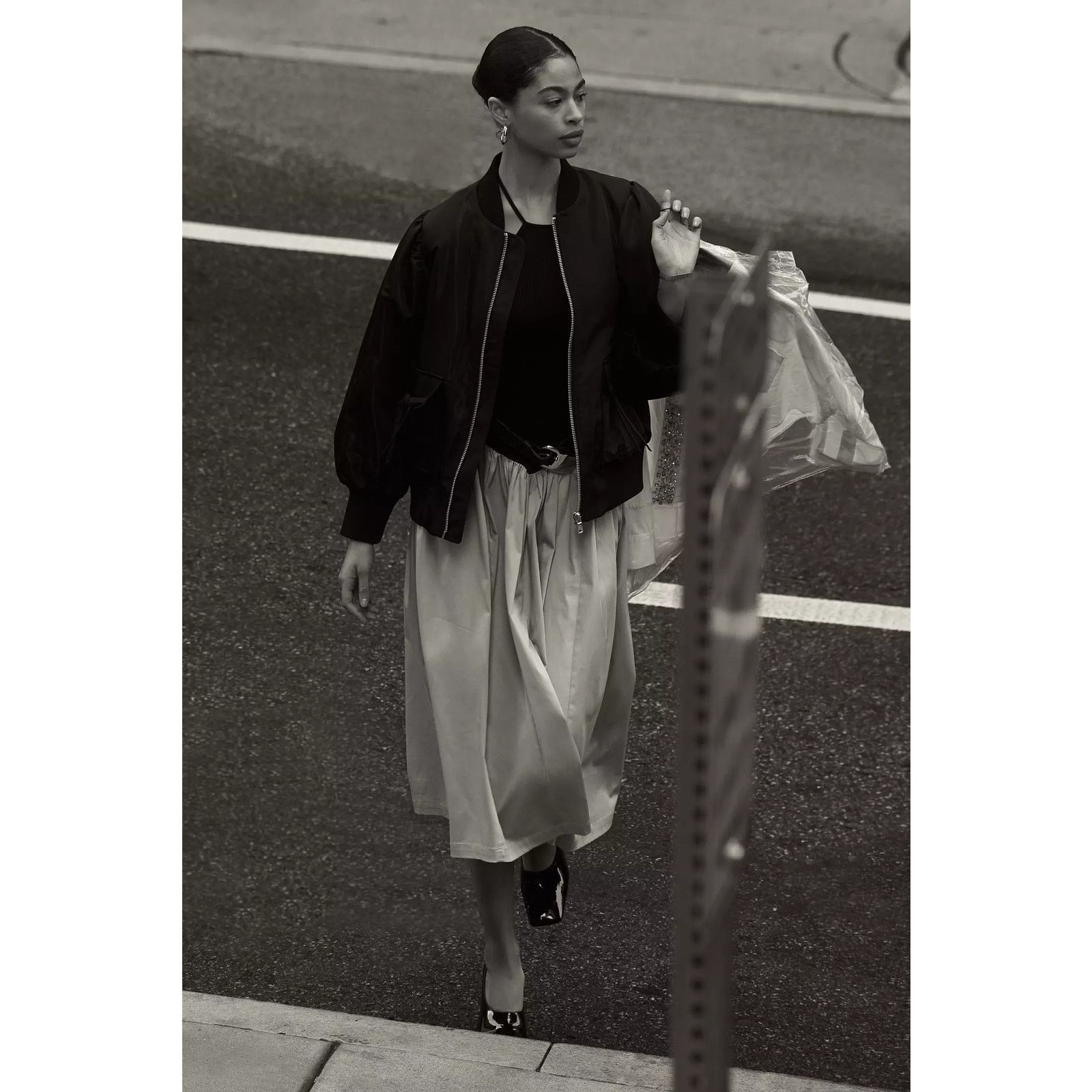 Anthropologie New Avec Les Filles Oversized Bomber Jacket $178 Medium Size M / US 6-8 / IT 42-44 - 1 Thumbnail