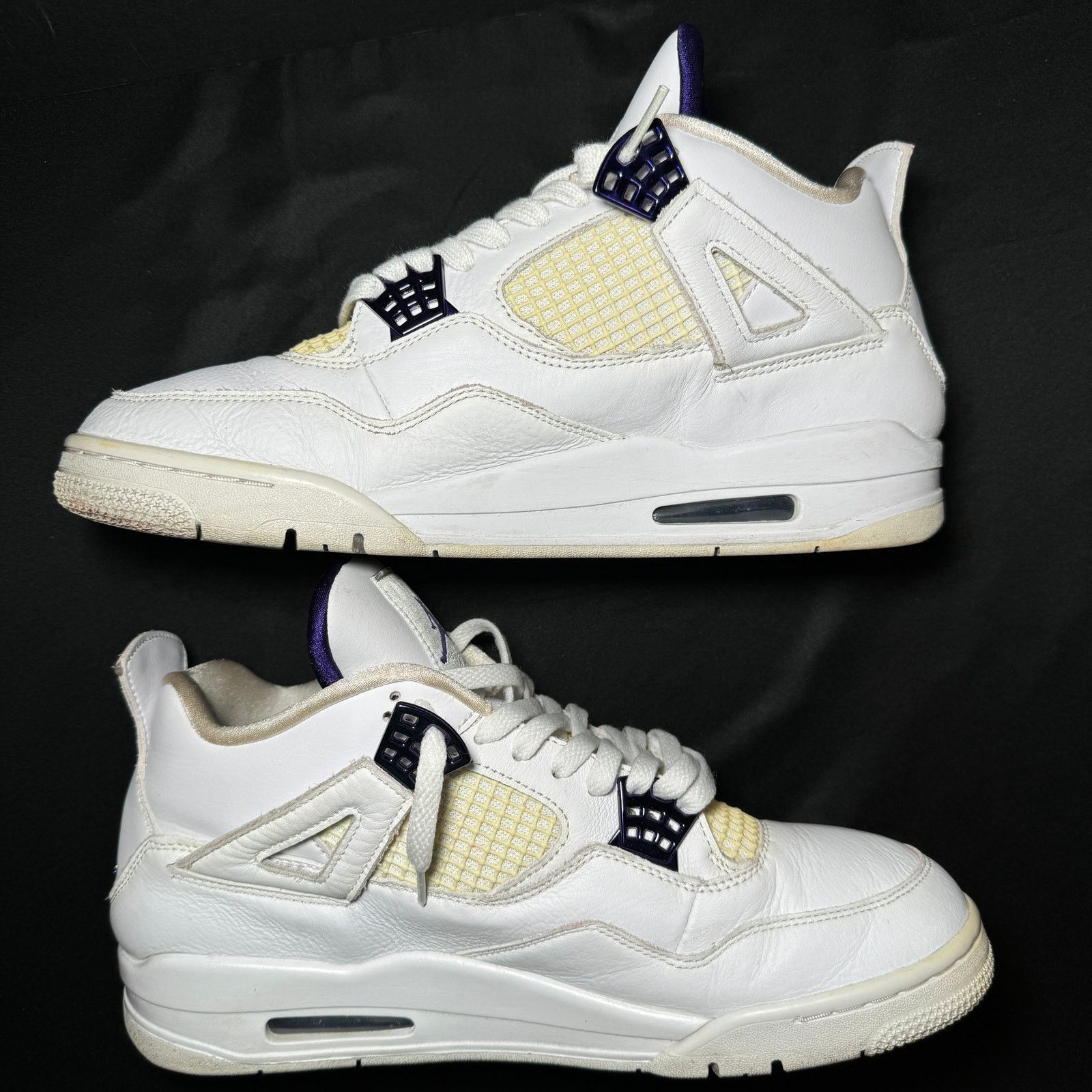 Jordan Brand × Nike Size 11 Nike Air Jordan 4 Retro Purple Metallic Men's Shoes Size US 11 / EU 44 - 3 Thumbnail