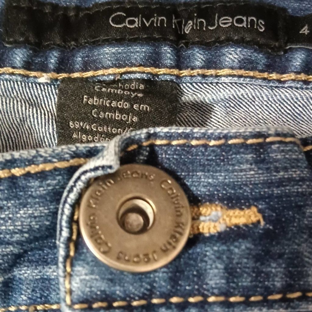 Calvin Klein CALVIN Klein Flare Jeans Blue Denim Low Rise Bootcut Sz 4 Size 27" / US 4 / IT 40 - 10 Thumbnail