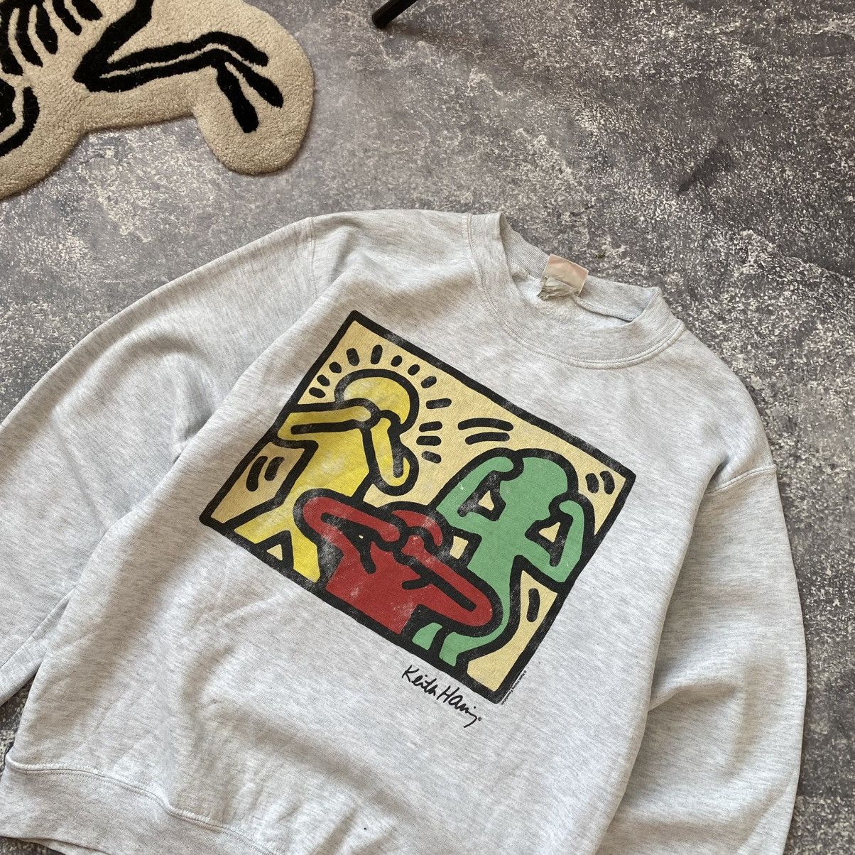 Keith Haring Vintage Keith Haring 90’s Big Graphic logo designer sweatshi Size US M / EU 48-50 / 2 - 2 Thumbnail