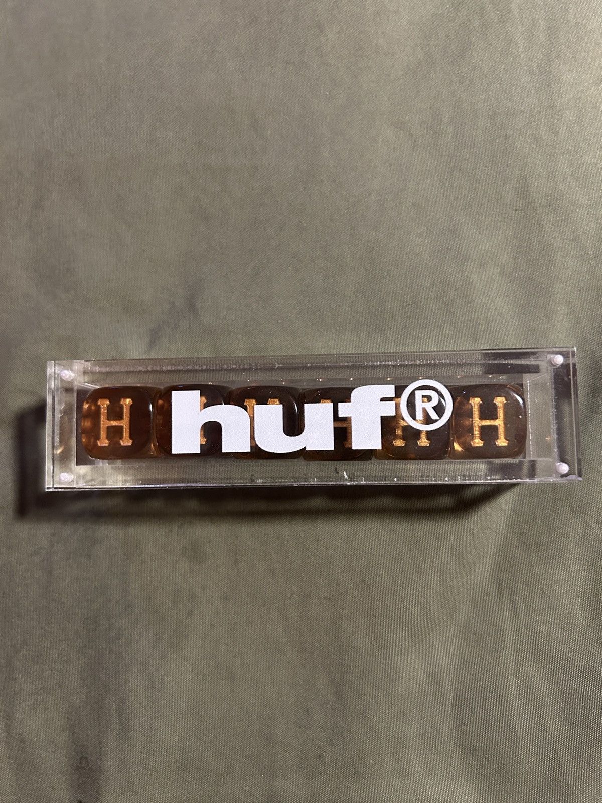 Huf HUF Worldwide Luxury Dice set of 6 Amber Size ONE SIZE - 1 Thumbnail