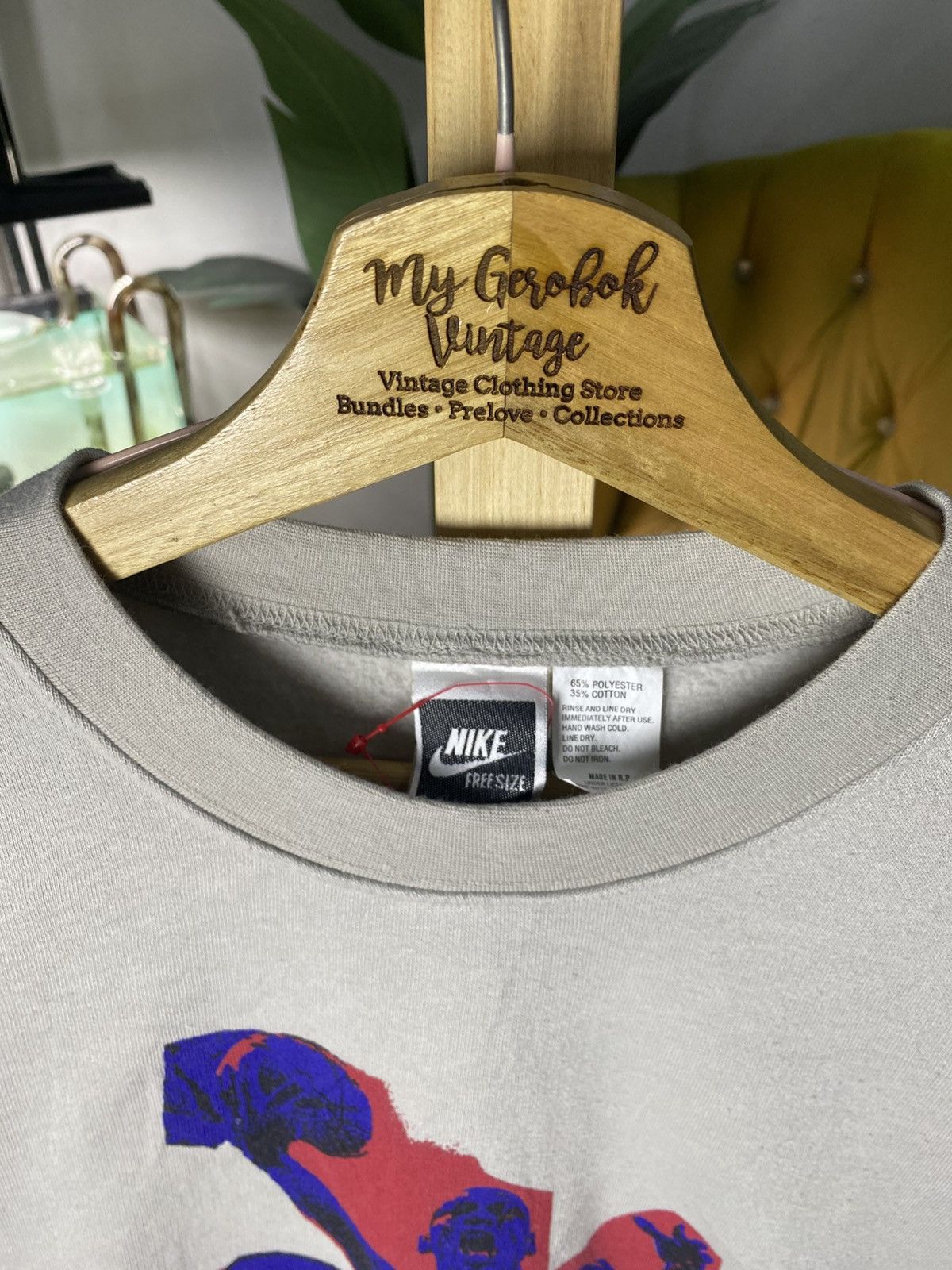 Nike VINTAGE Sweatshirt Nike 90's BIG Logo Size US M / EU 48-50 / 2 - 2 Thumbnail