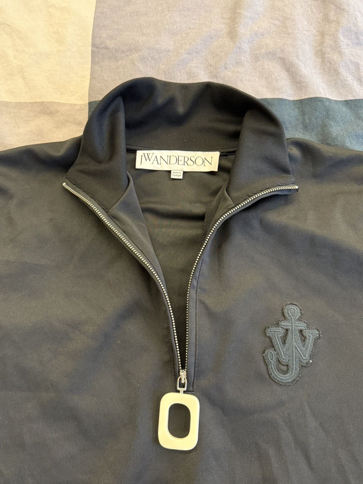JW Anderson JW Anderson black sport quarter zip with O pull tab Size US S / EU 44-46 / 1 - 4 Thumbnail