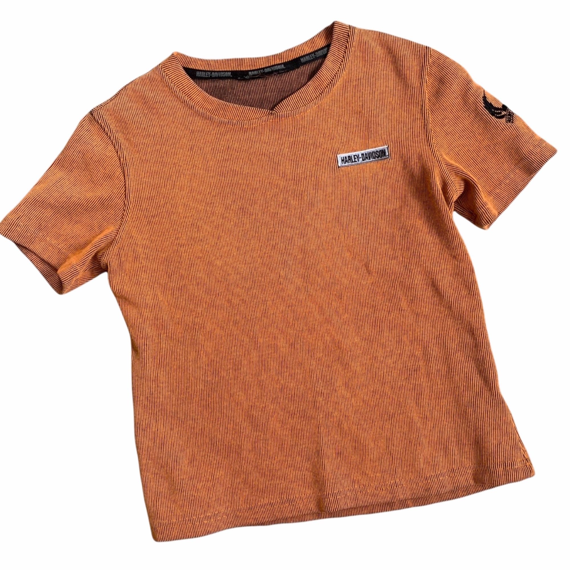 Harley Davidson Vintage Harley Davidson Textured V-Neck Embroidered Tee M Size M / US 6-8 / IT 42-44 - 1 Thumbnail
