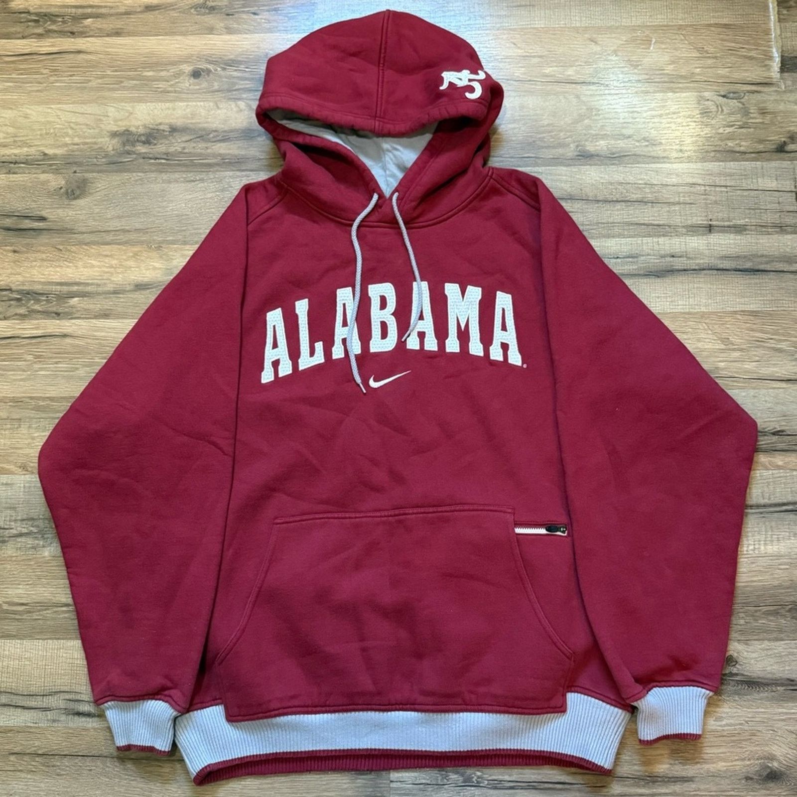 Nike 90s Nike Team Alabama Crimson Tide Center Swoosh Hoodie Size US L / EU 52-54 / 3 - 1 Thumbnail