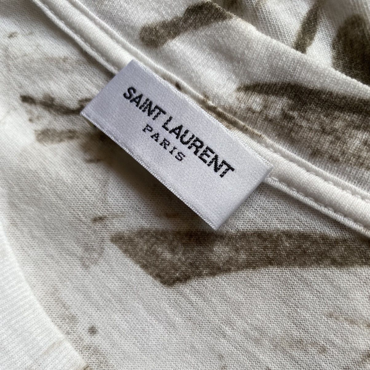 Saint Laurent Paris SS16 “Surf Sound” Marble T Shirt By Hedi Slimane Size US L / EU 52-54 / 3 - 6 Thumbnail