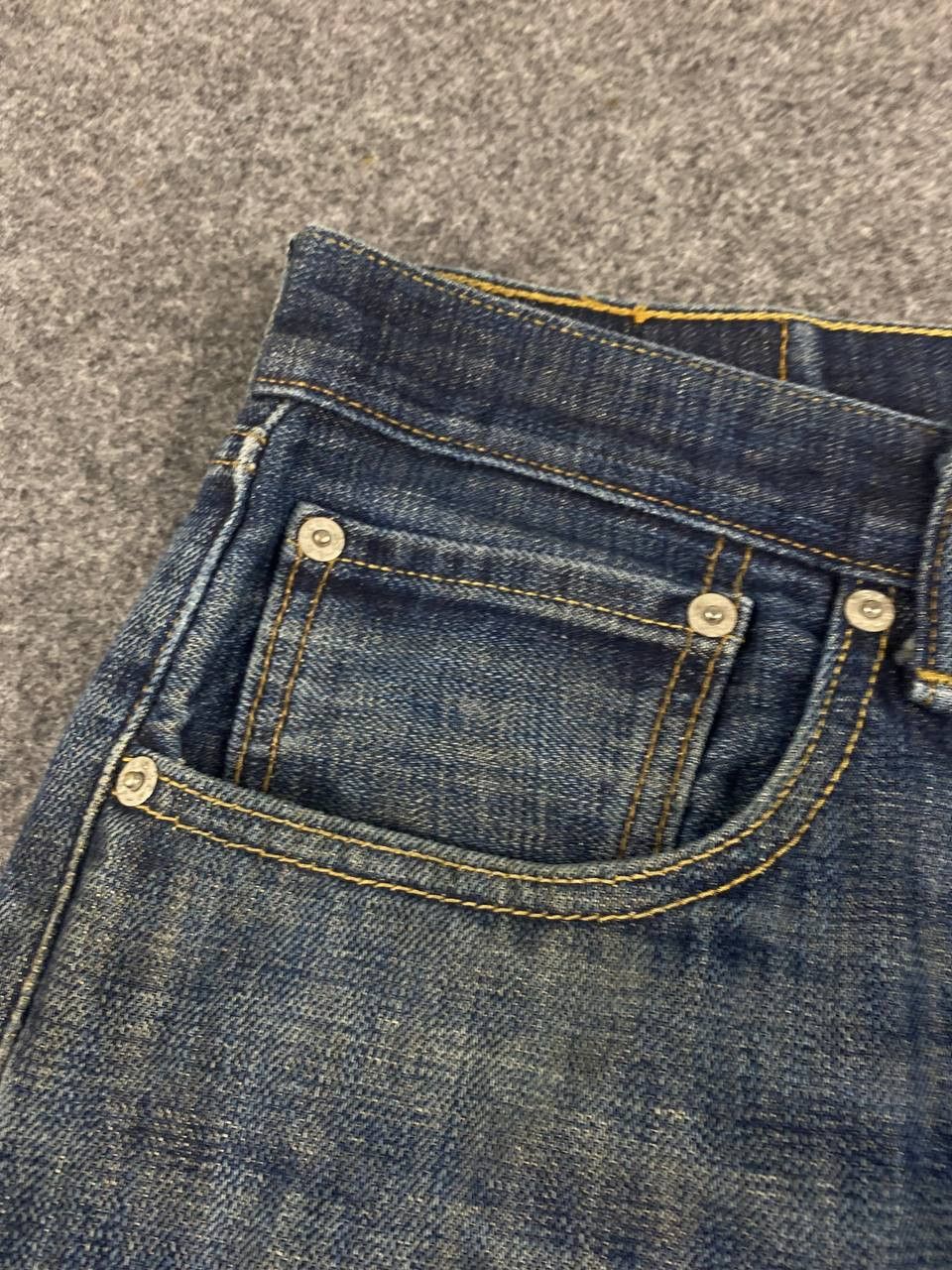 Levi's vintage levis 501 distressed denim nice design Size US 36 / EU 52 - 11 Thumbnail